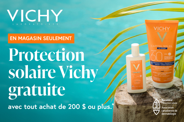 Démonstration des produits Vichy.