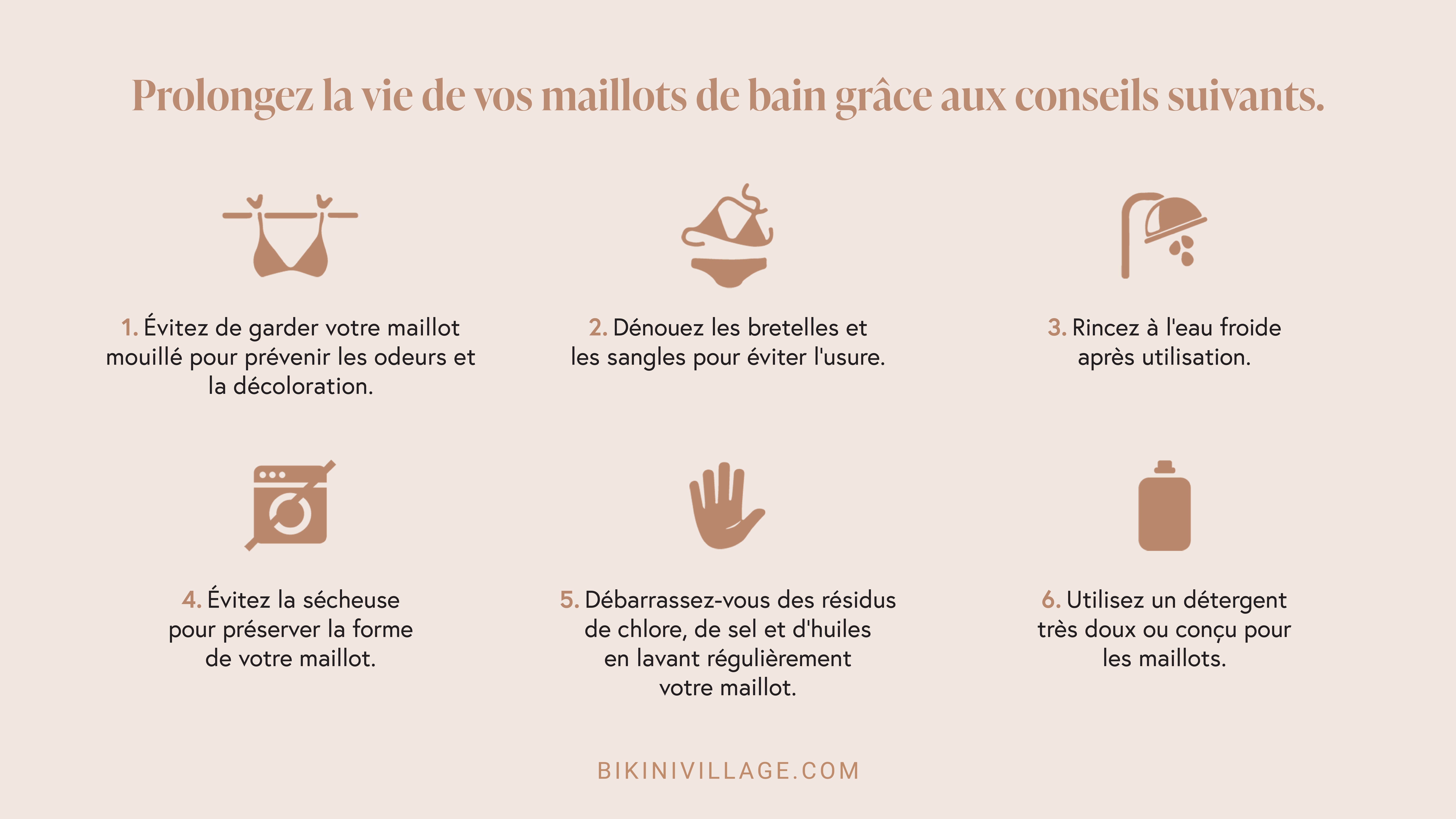 Aide-m&eacute;moire entretien Maillot