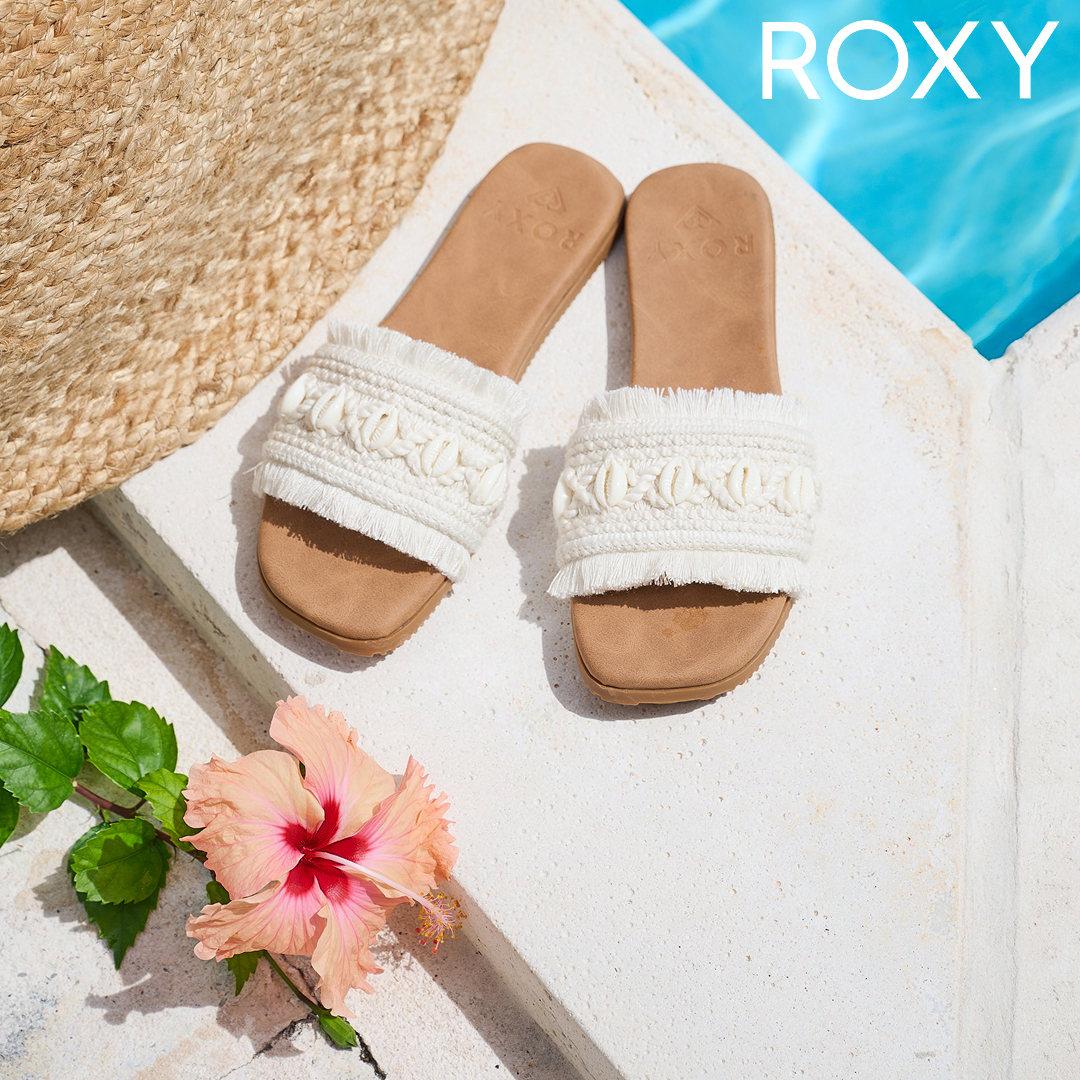 A pair of crochet sandals from Roxy – Bikini Village 