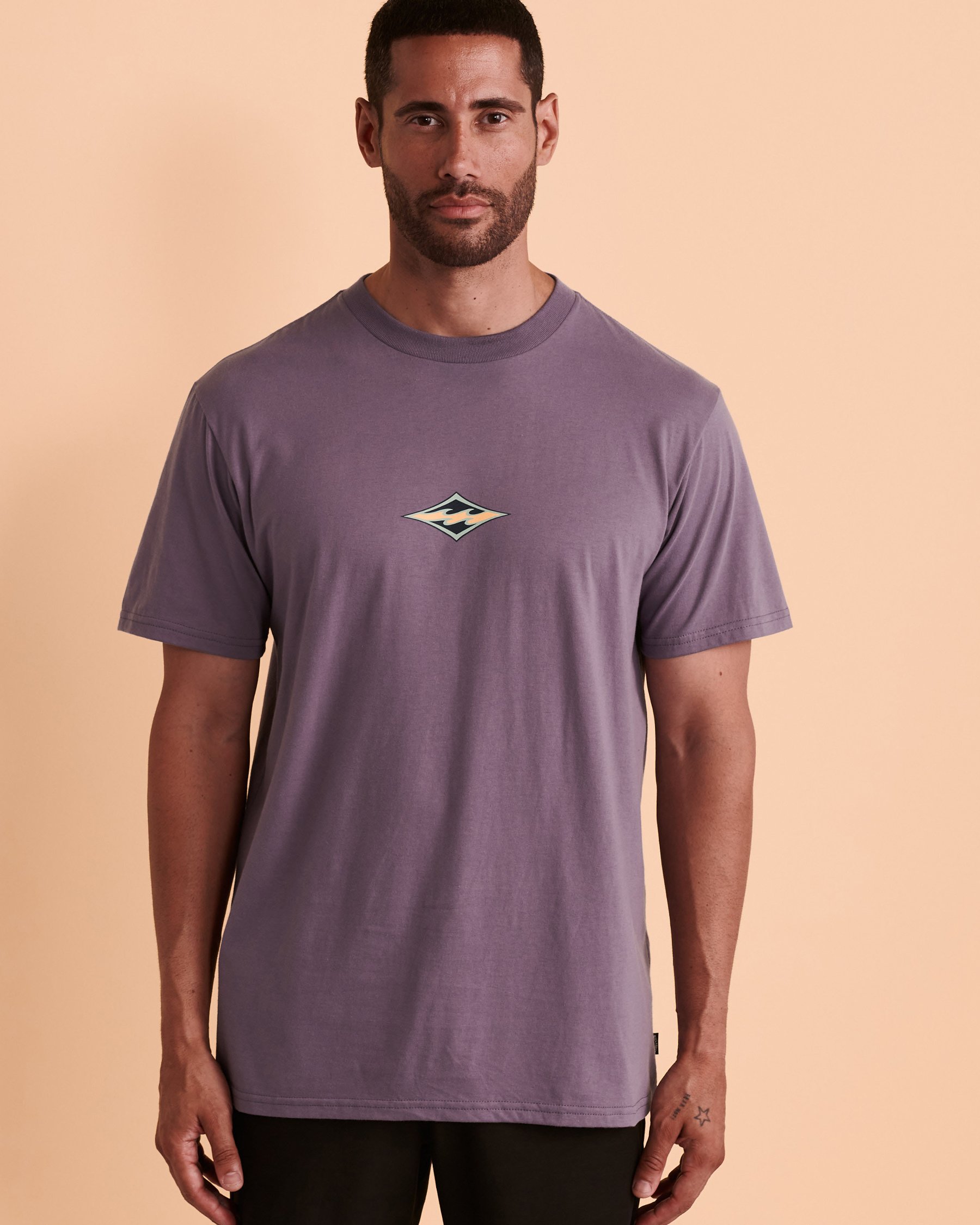 BILLABONG DIAMOND WAVE T-shirt Purple ABYZT01274 - View4