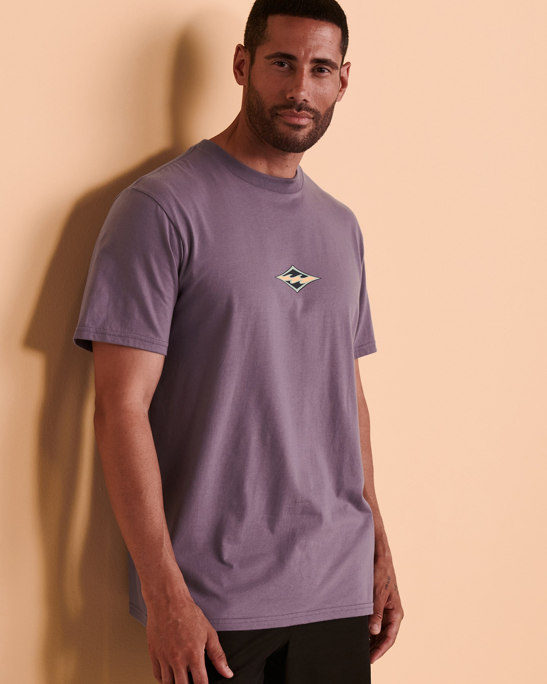 BILLABONG T-shirt DIAMOND WAVE Mauve ABYZT01274 - View1