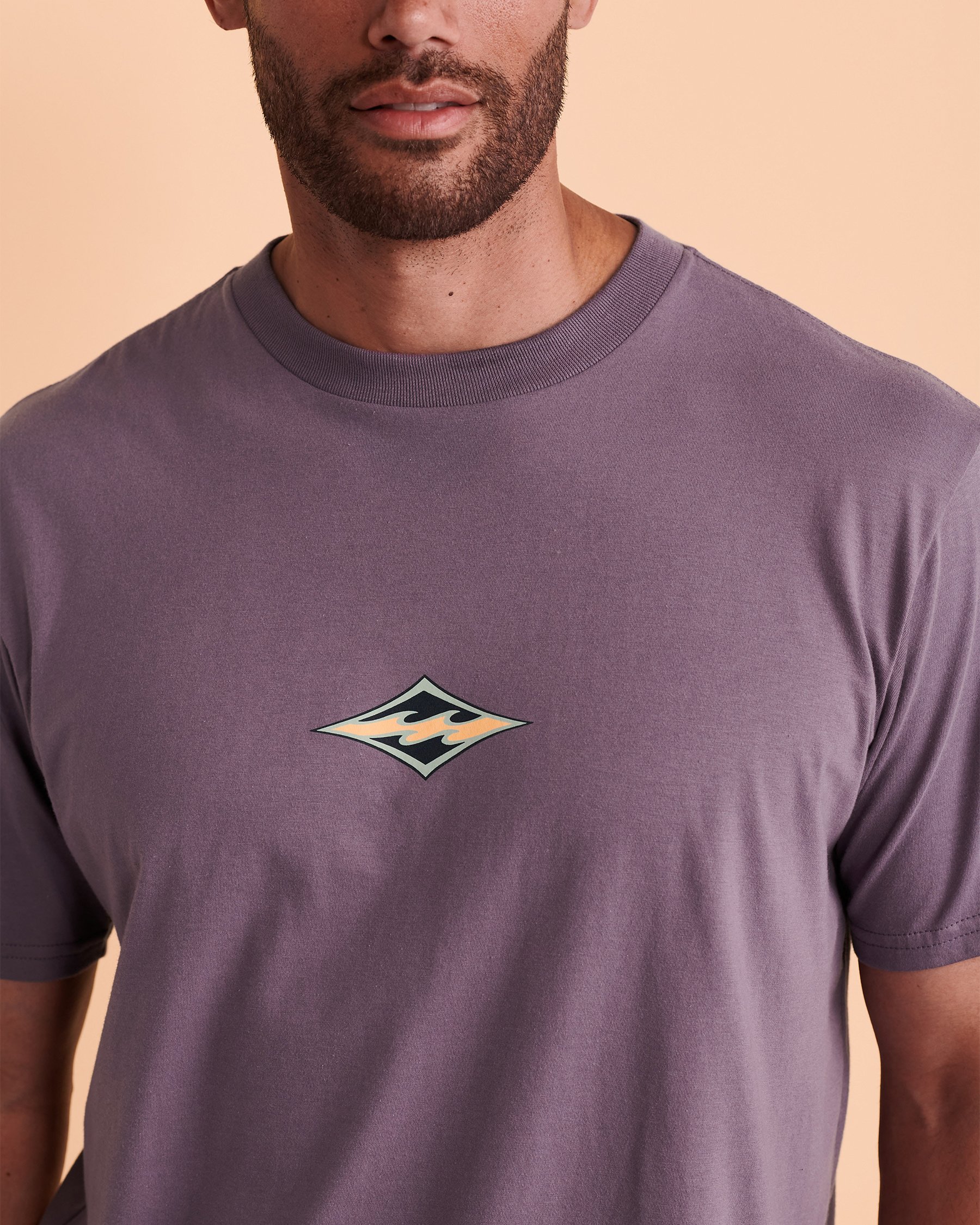 BILLABONG T-shirt DIAMOND WAVE Mauve ABYZT01274 - Voir3