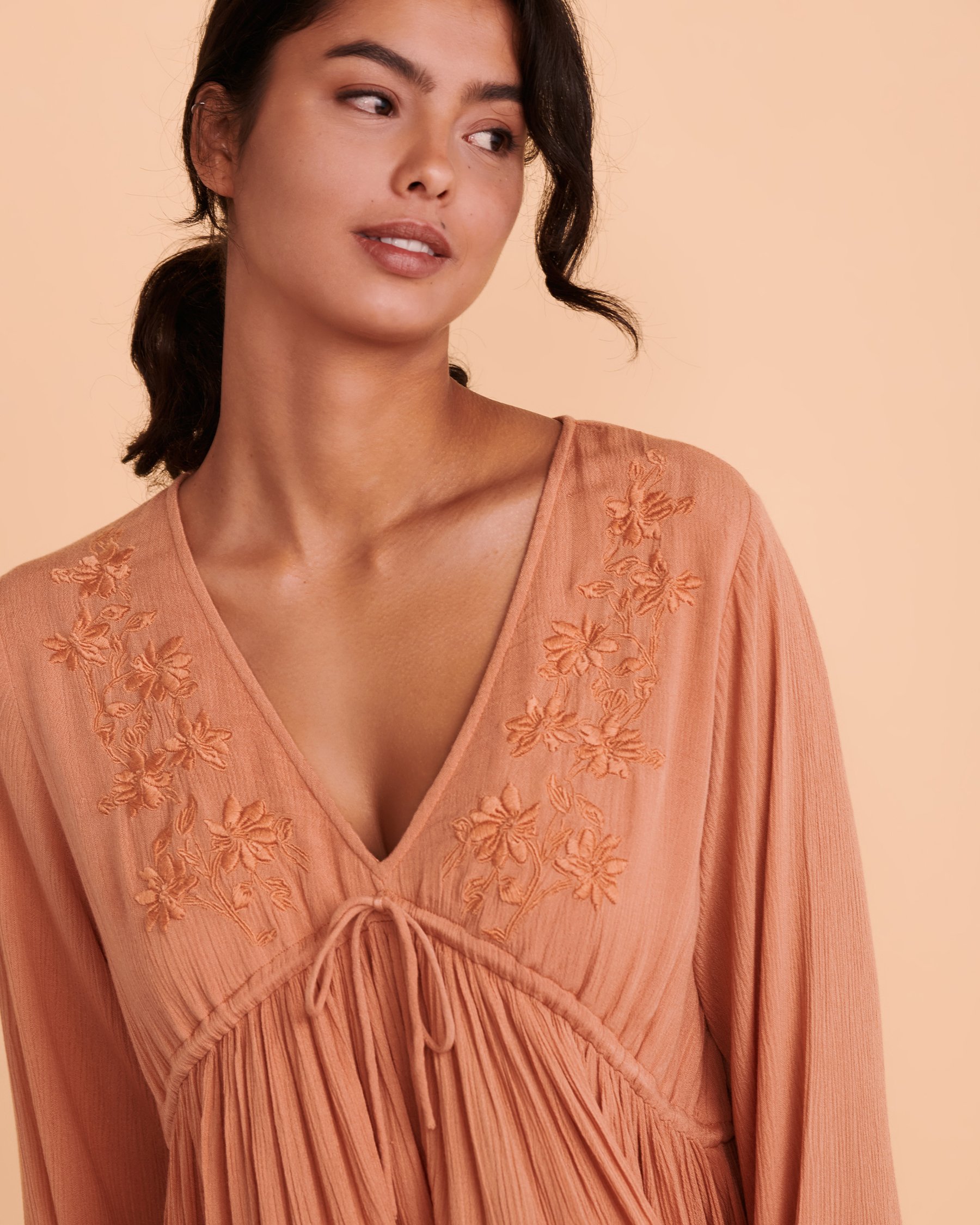 RIP CURL Robe manches longues HAZEL Cire 00CWDR - Voir3