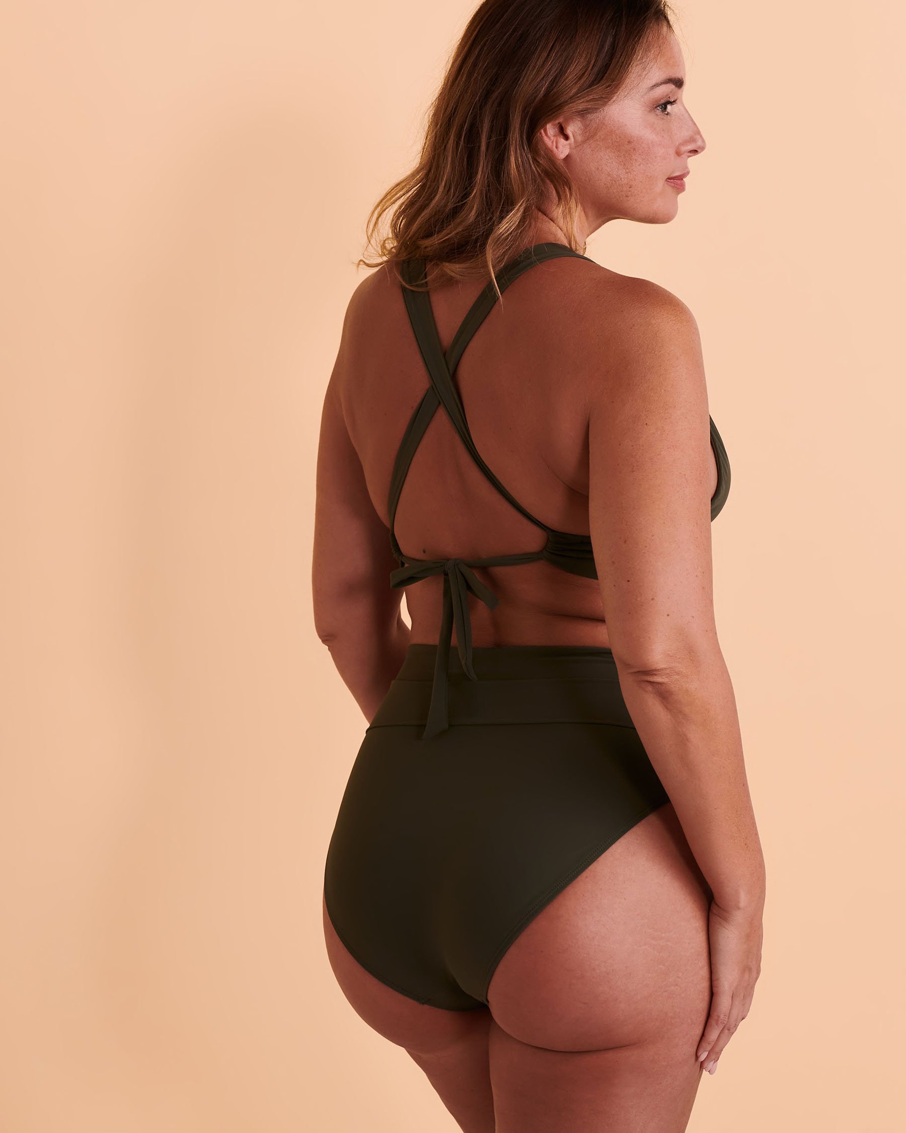 JETS AUSTRALIA JETSET Triangle Bikini Top Olive J40322 - View2