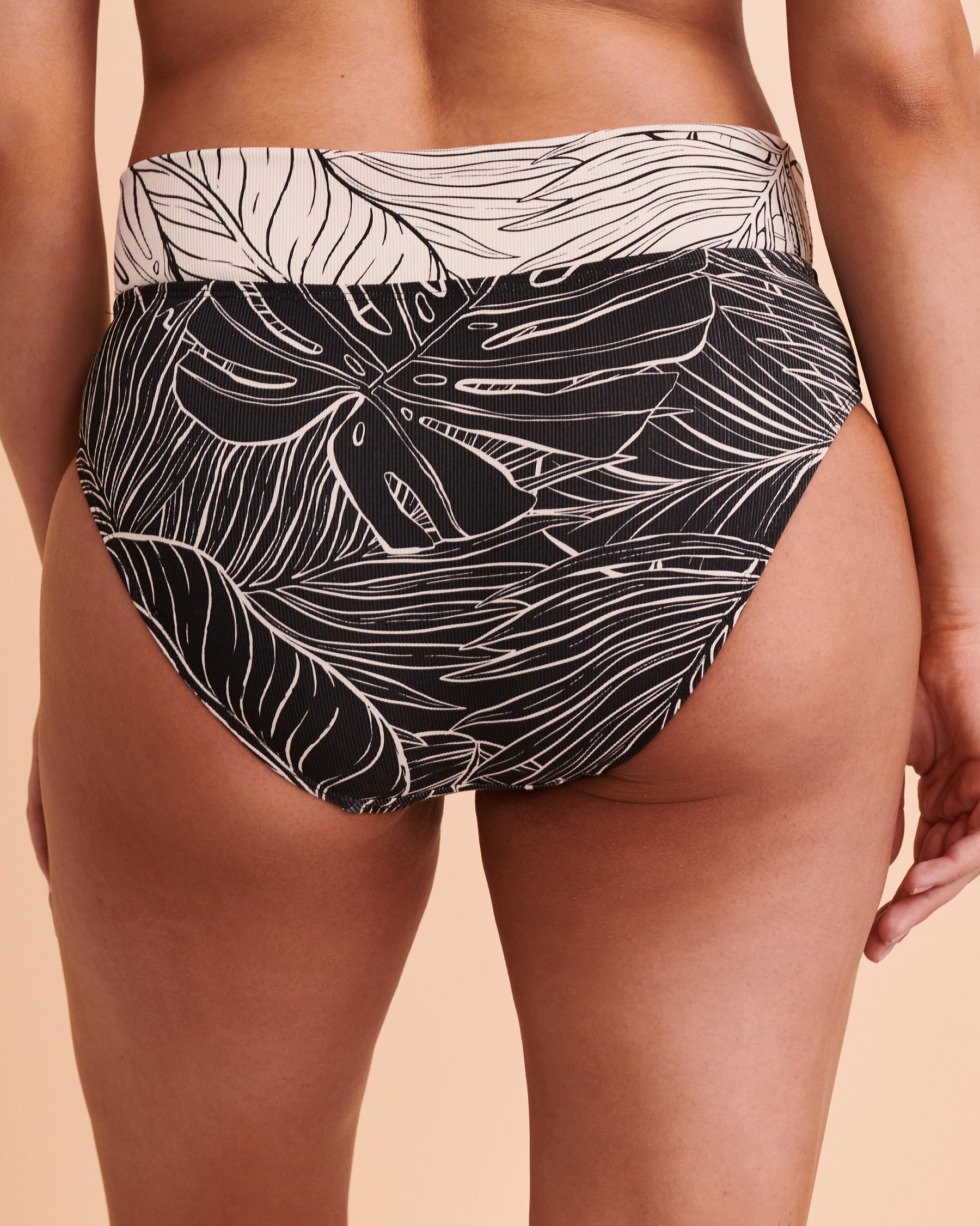 SKYE MESMERIZE Mid Waist Bikini Bottom Black print SK72738 - View6