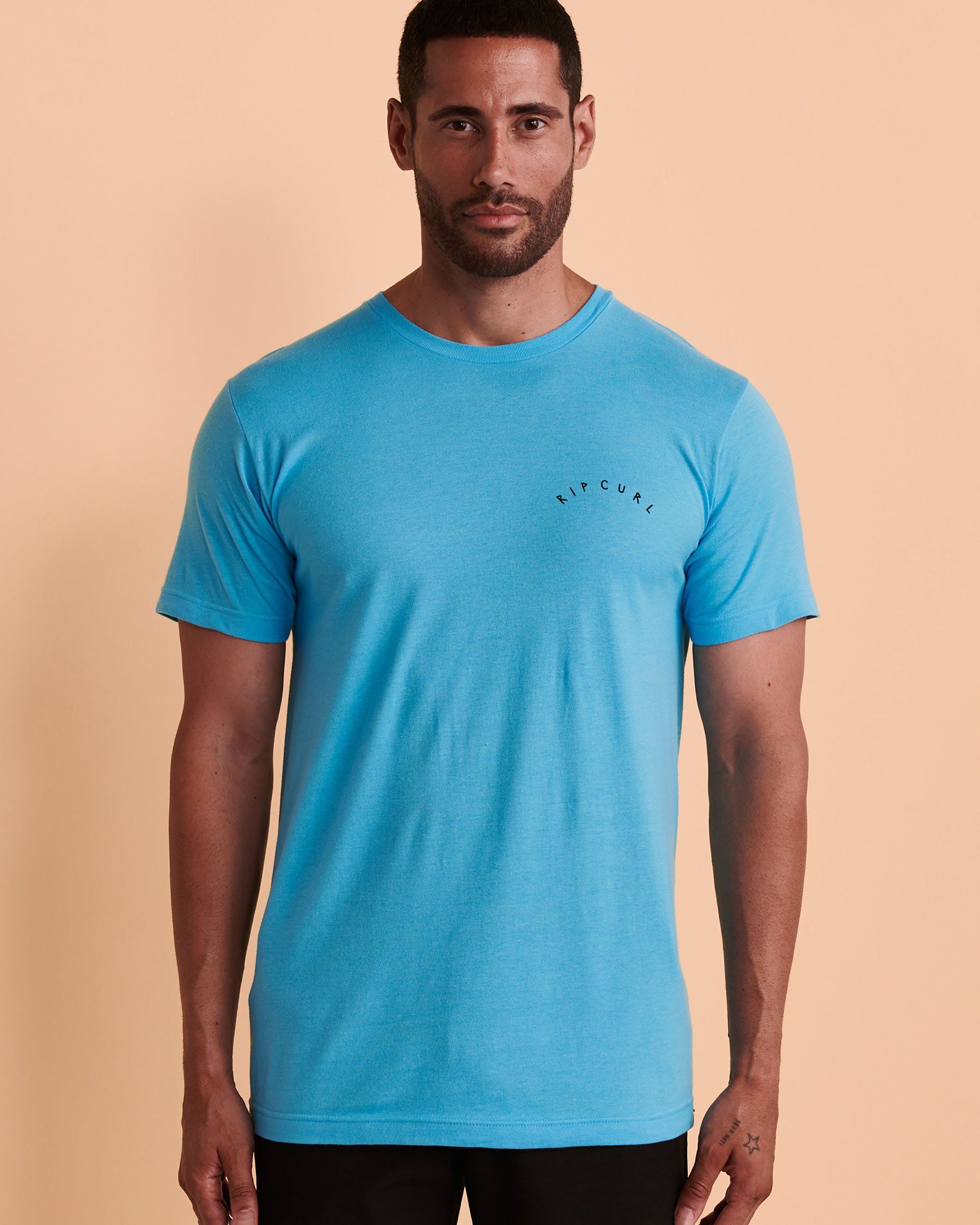 RIP CURL Chandail manches courtes DEAD SLED Aqua 054MTE - Voir4