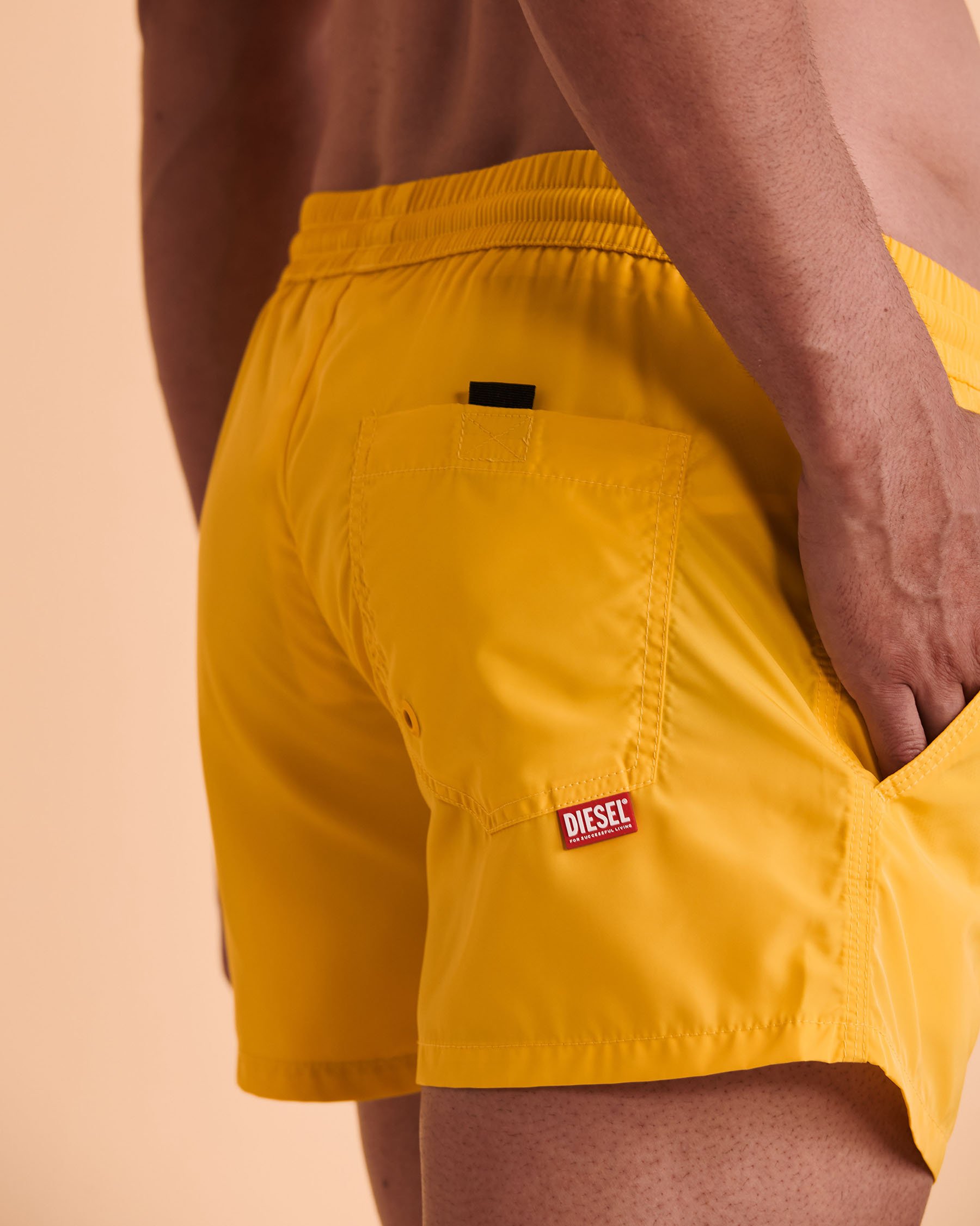 DIESEL Maillot volley CAYBAY Jaune A052610QEAP - Voir3