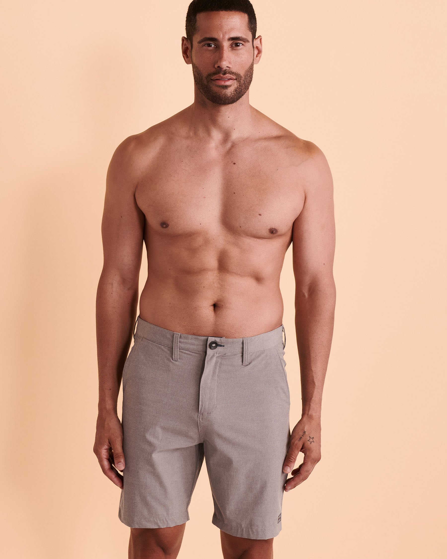 BILLABONG MID CROSSFIRE Hybrid Short Light grey ABYWS00110 - View4