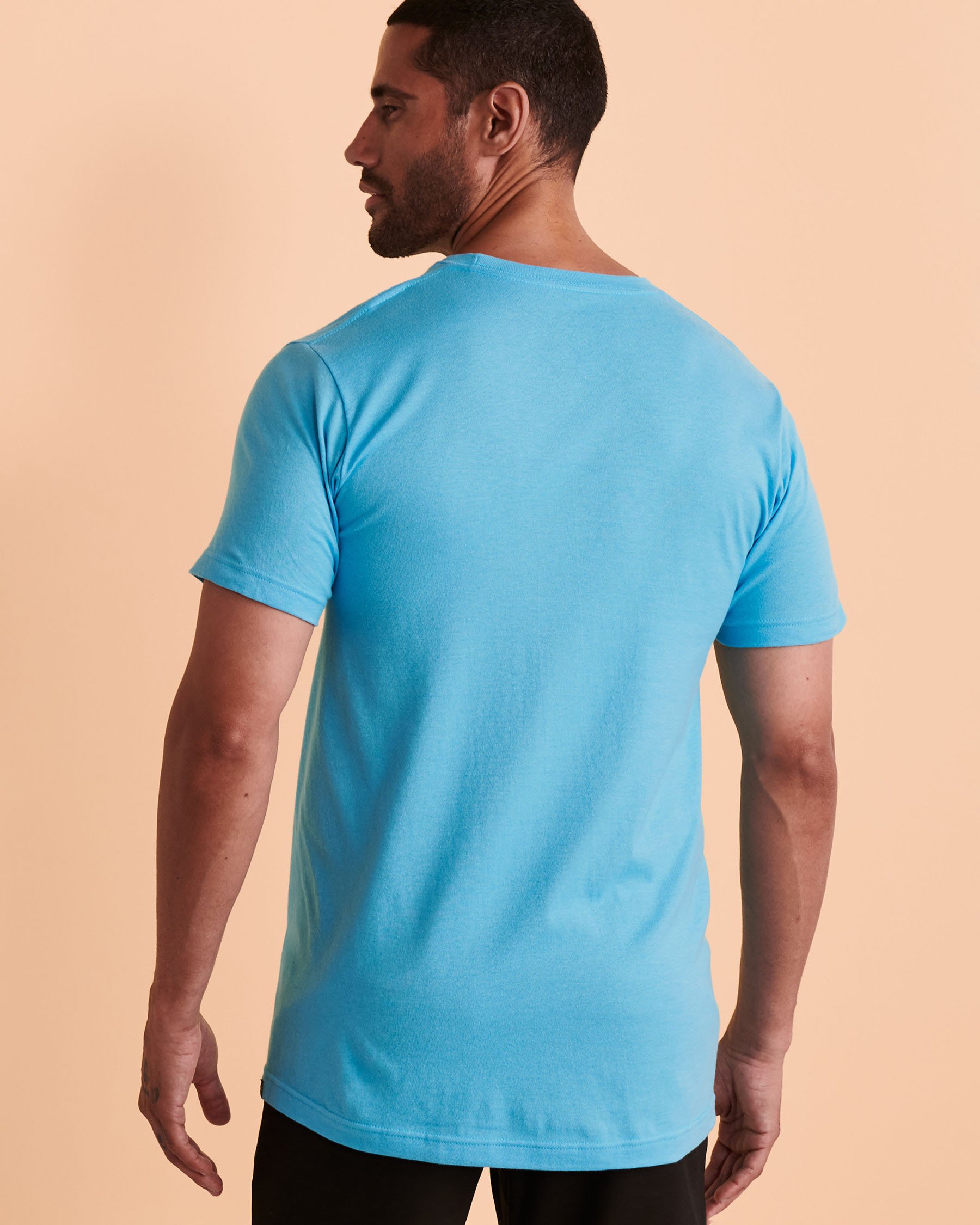 RIP CURL DEAD SLED T-shirt Aqua 054MTE - View2