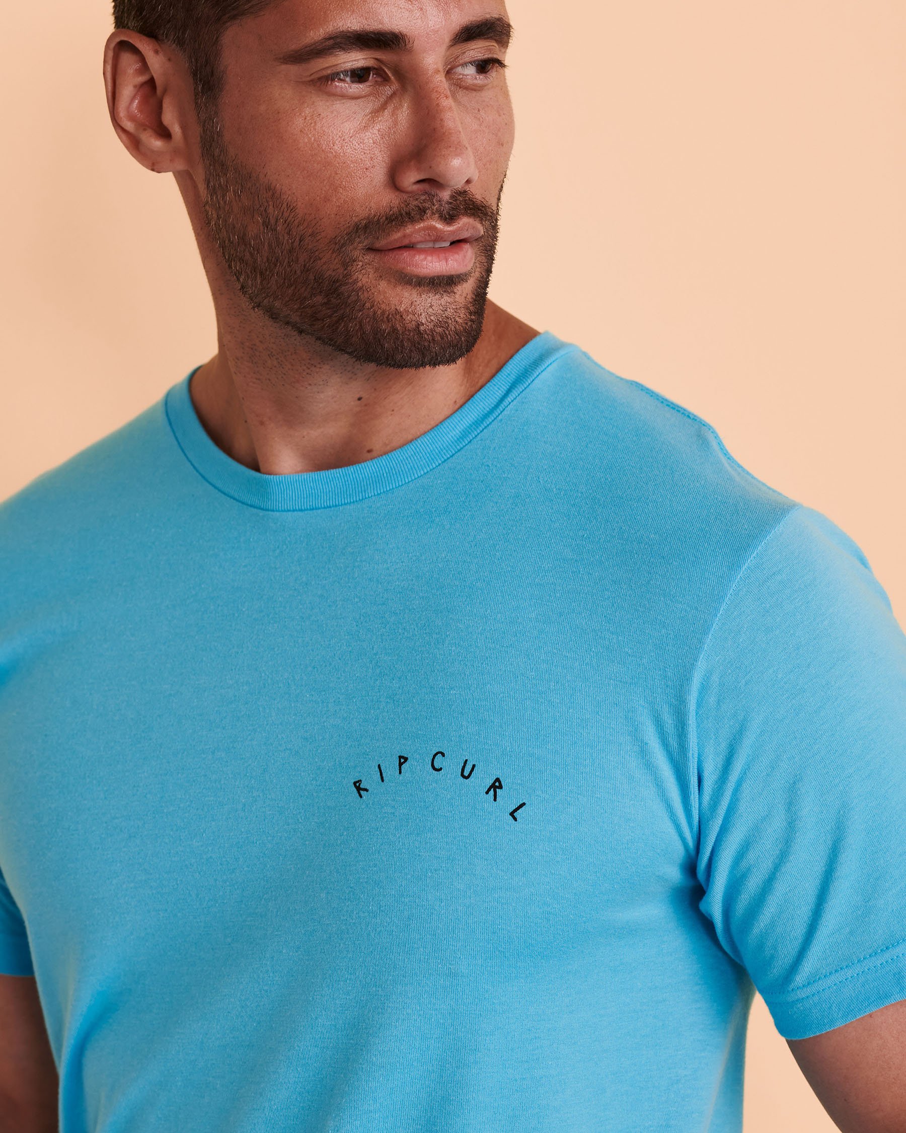 RIP CURL DEAD SLED T-shirt Aqua 054MTE - View3