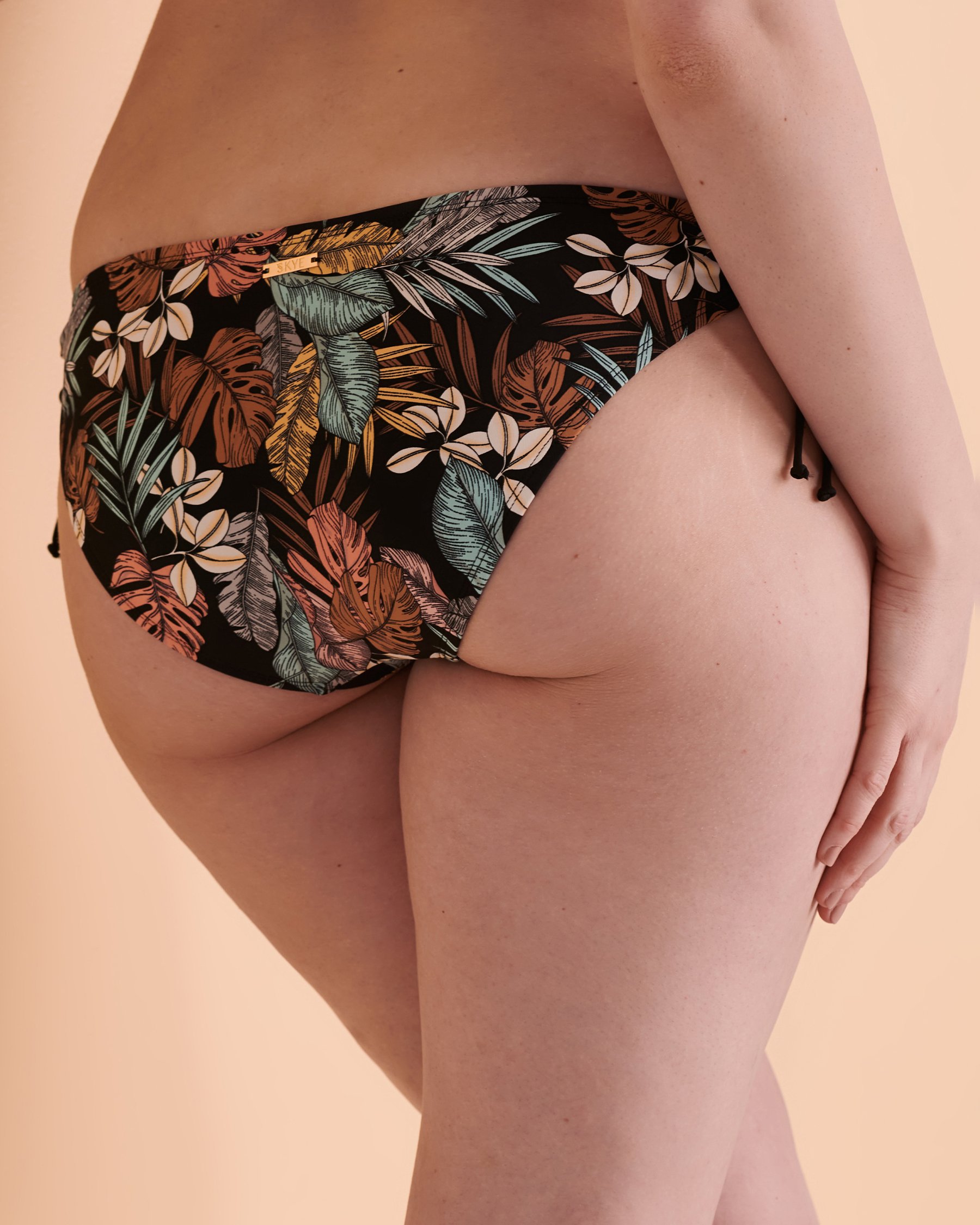 SKYE MANAUS Juliana Side Tie Bikini Bottom Tropical print BV722148 - View2
