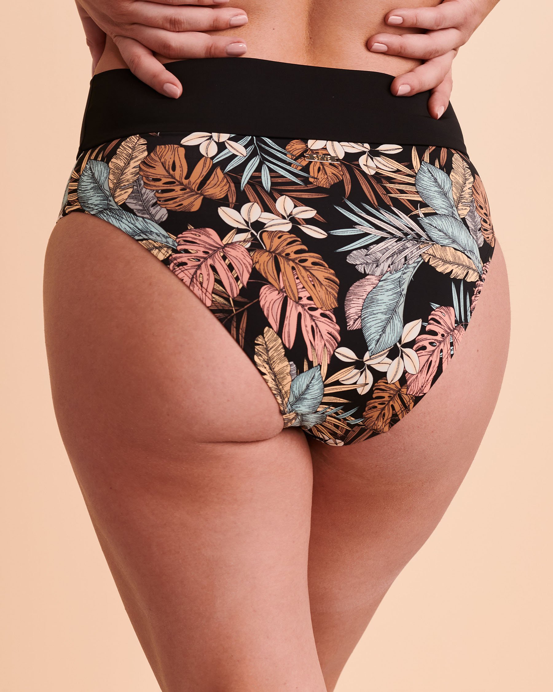 SKYE Bas de bikini taille haute Rachel MANAUS Imprimé tropical SK72254 - View2