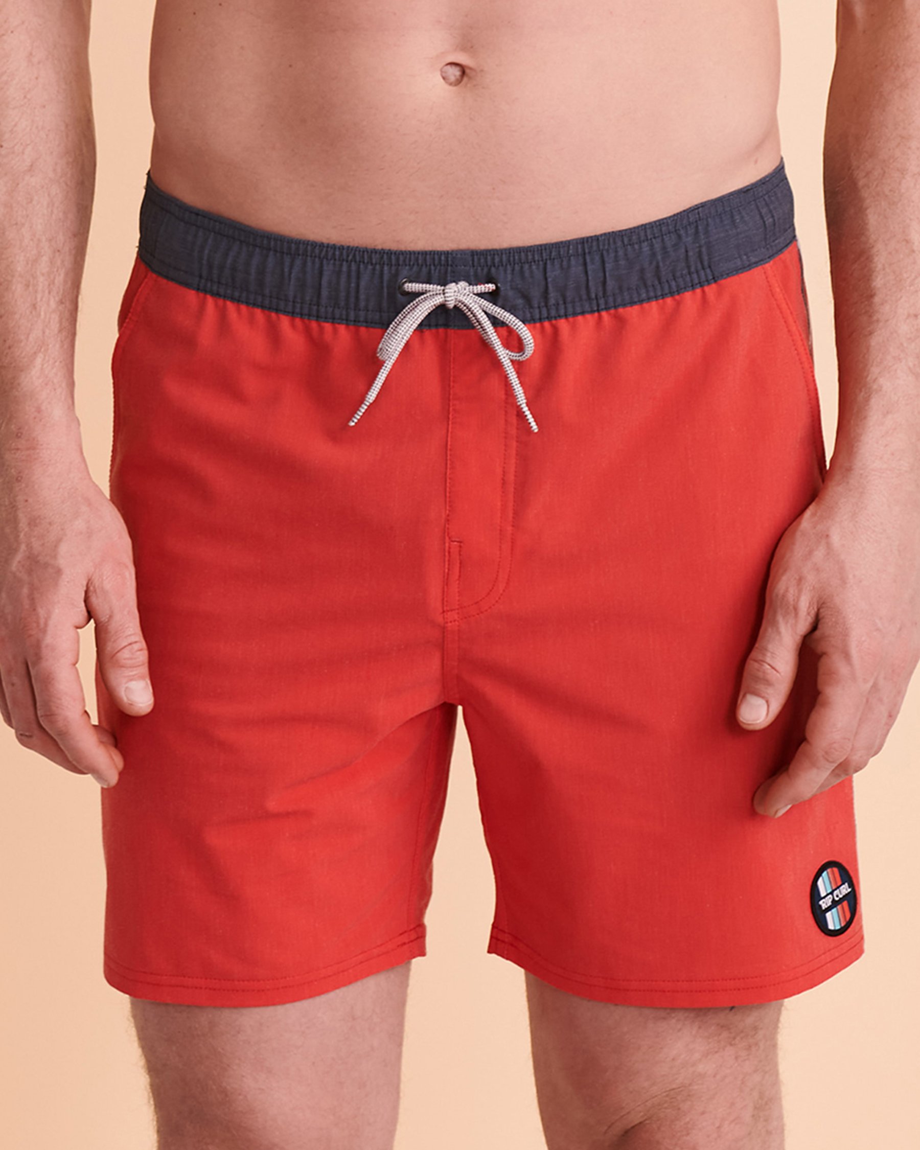 RIP CURL Maillot volley SURF REVIVAL Rouge rétro CBO3F8 - View1