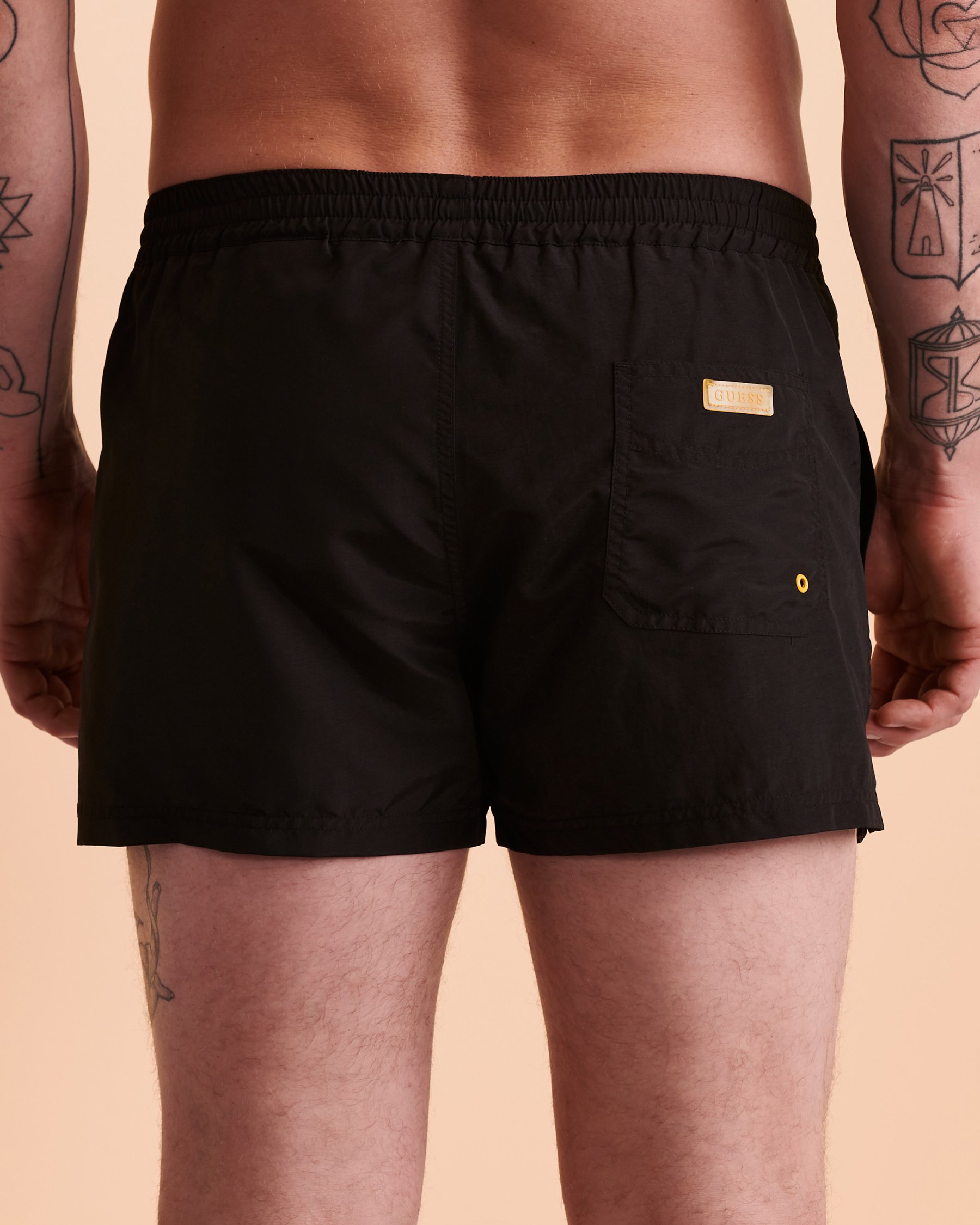 GUESS Volley Swimsuit with Mesh Lining Black F2GT27TEL27 - View2