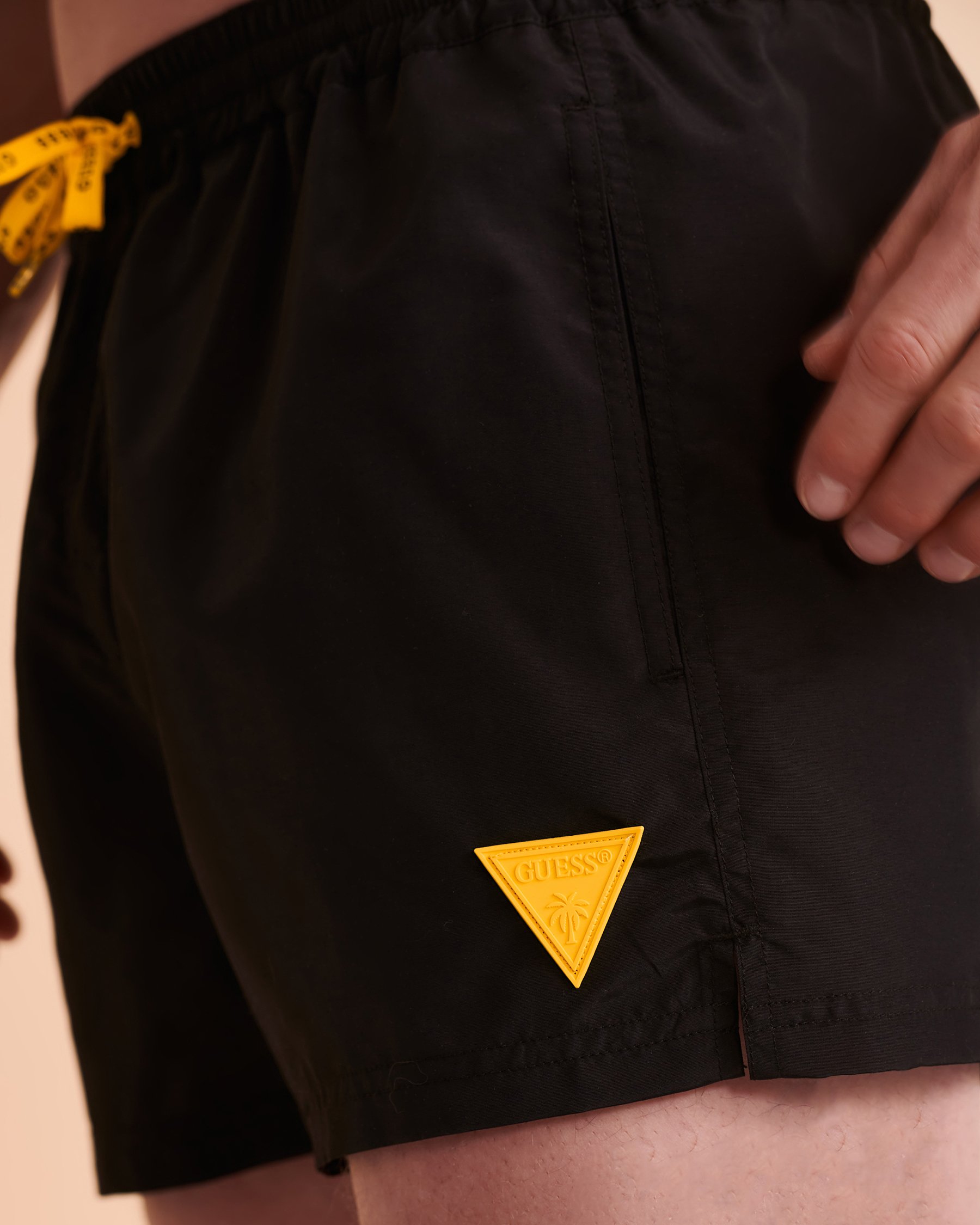 GUESS Volley Swimsuit with Mesh Lining Black F2GT27TEL27 - View4