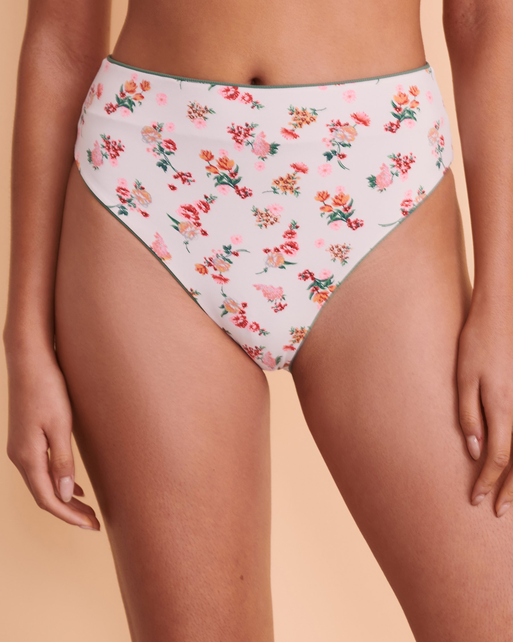 MAAJI EUCALYPTUS GREEN Suzy Q Reversible High Waist Bikini Bottom Reversible green 3075SCC012 - View2