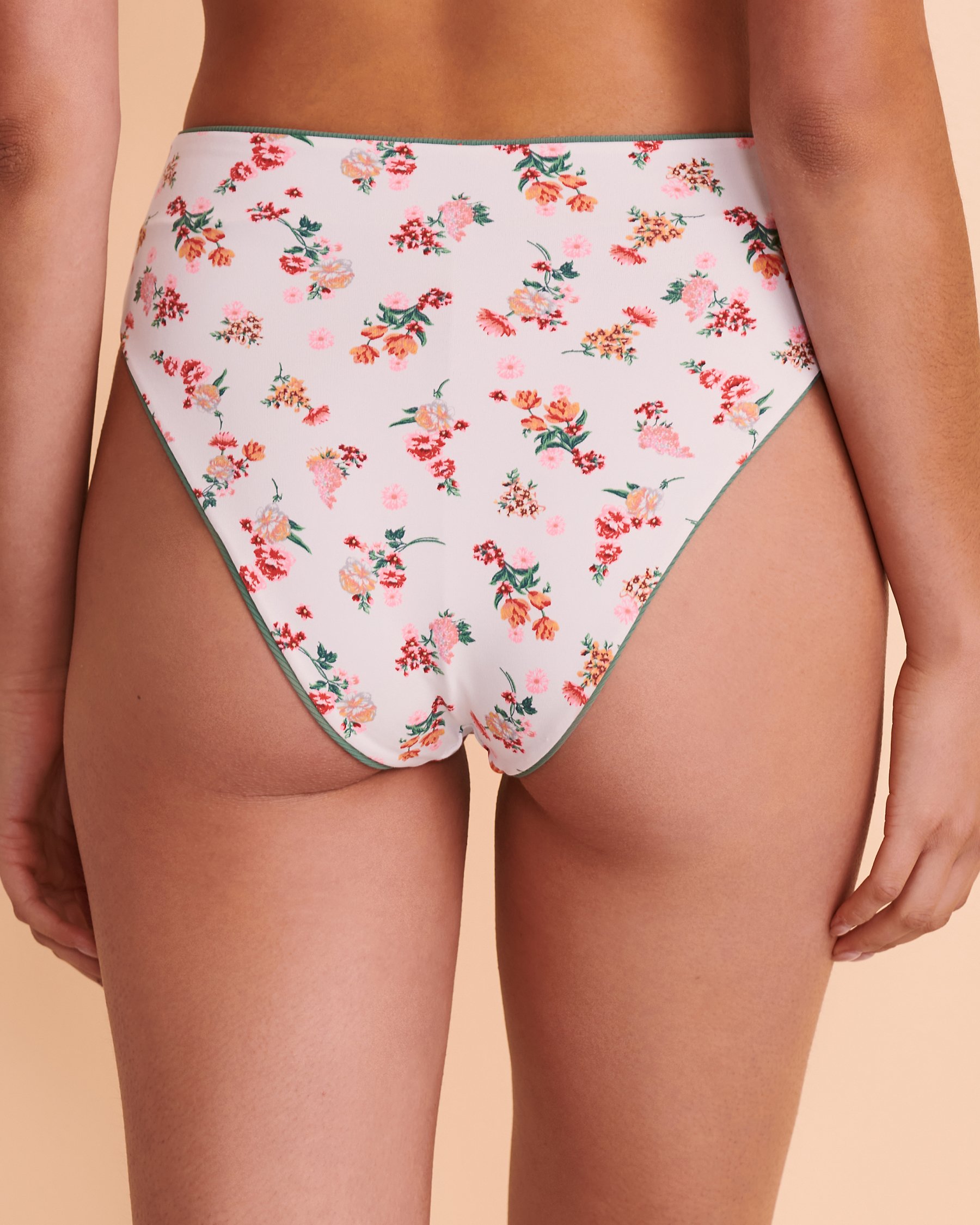 MAAJI EUCALYPTUS GREEN Suzy Q Reversible High Waist Bikini Bottom Reversible green 3075SCC012 - View4