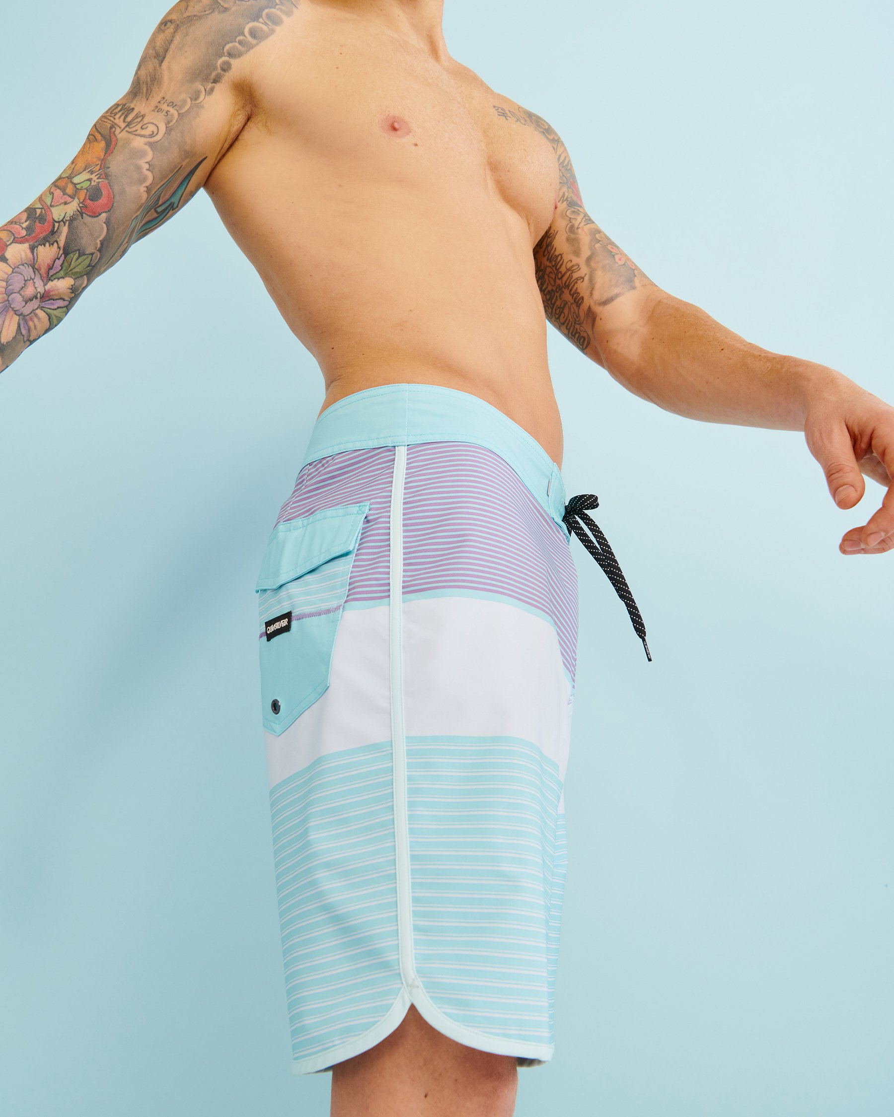 QUIKSILVER SURFSILK TIJUANA Boardshort Swimsuit Aqua EQYBS04652 - View4