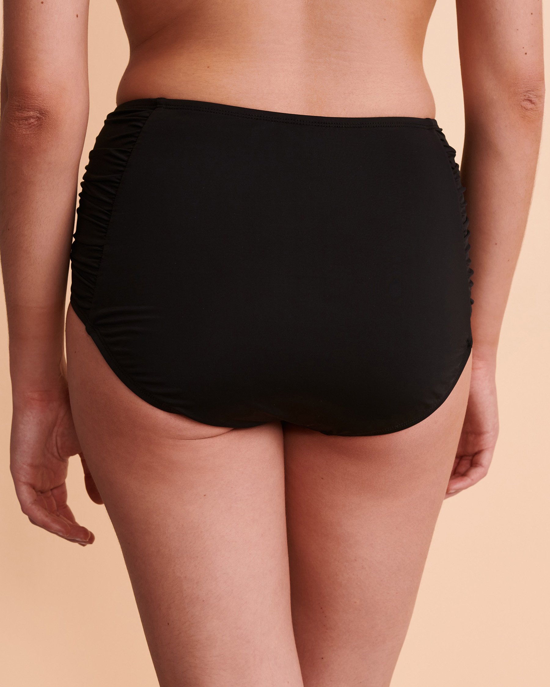 JANTZEN Bas de bikini côtés plissés SOLID Noir JZ21002H - View2