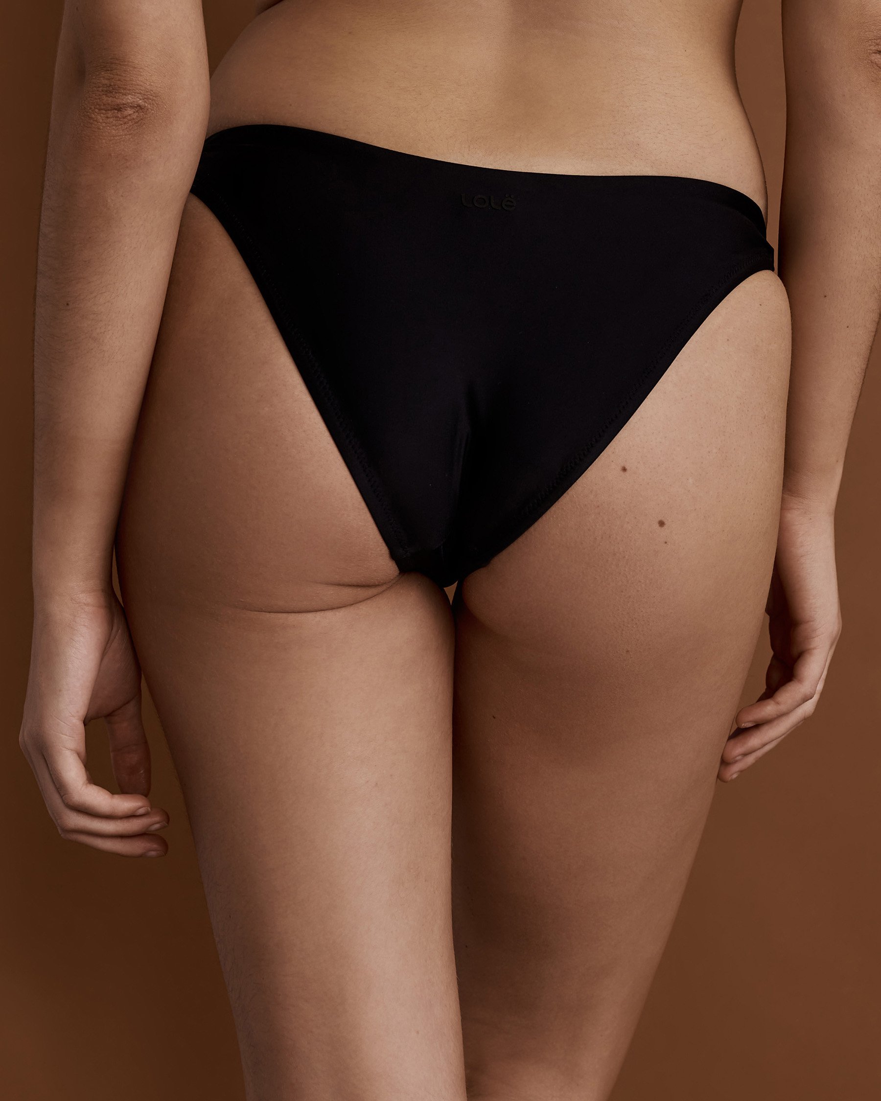 LOLË TANZANIA High Leg Bikini Bottom Black LWW0574 - View2