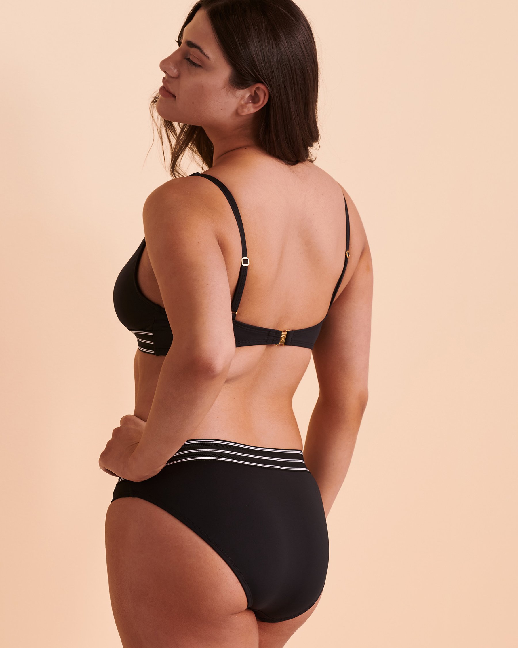 BLEU ROD BEATTIE OFF THE GRID One Shoulder Bikini Top Black RBOG23112H - View2