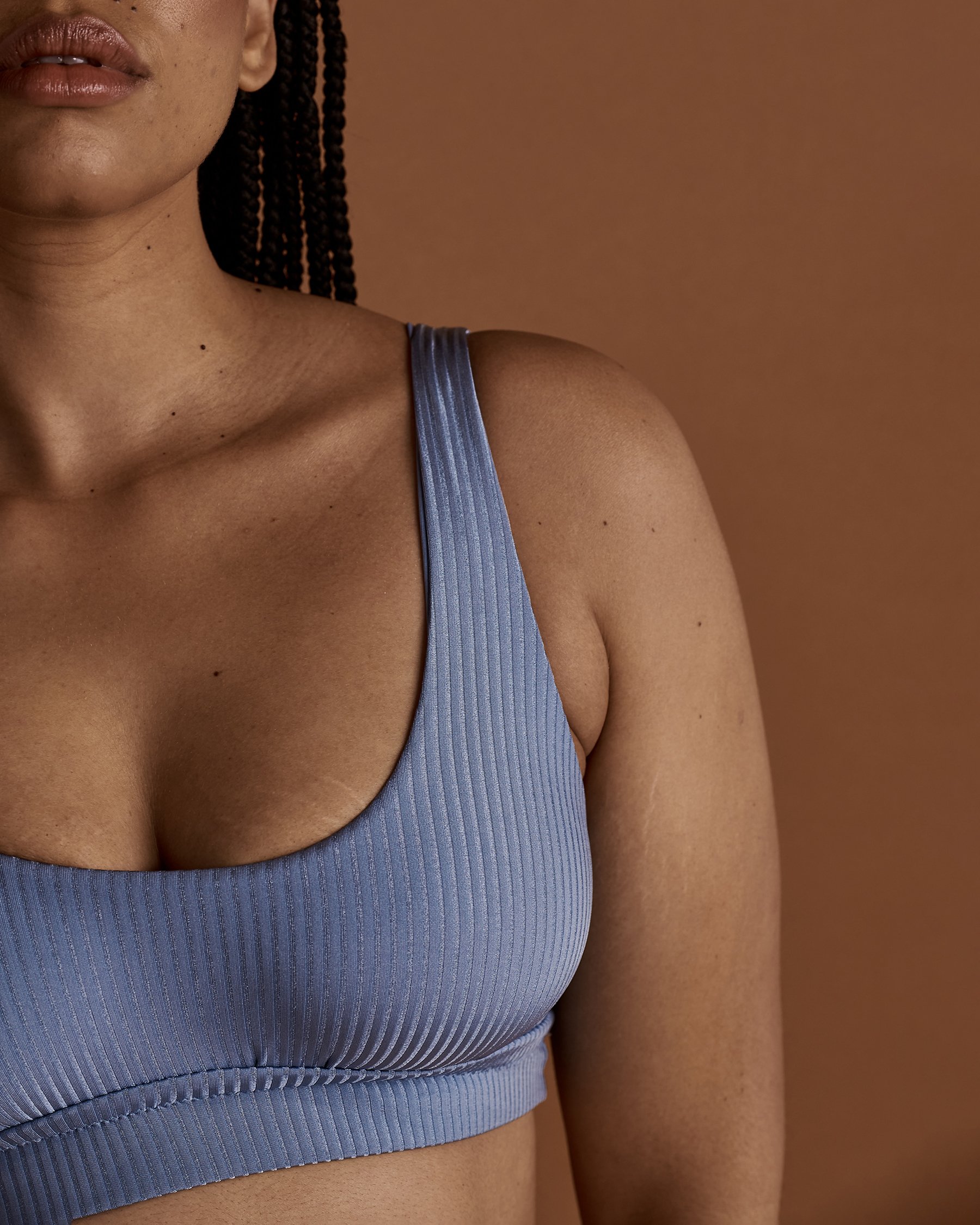 VITAMIN A Haut de Bikini Bralette Sienna ECORIB Bleu pâle 809T - Voir4