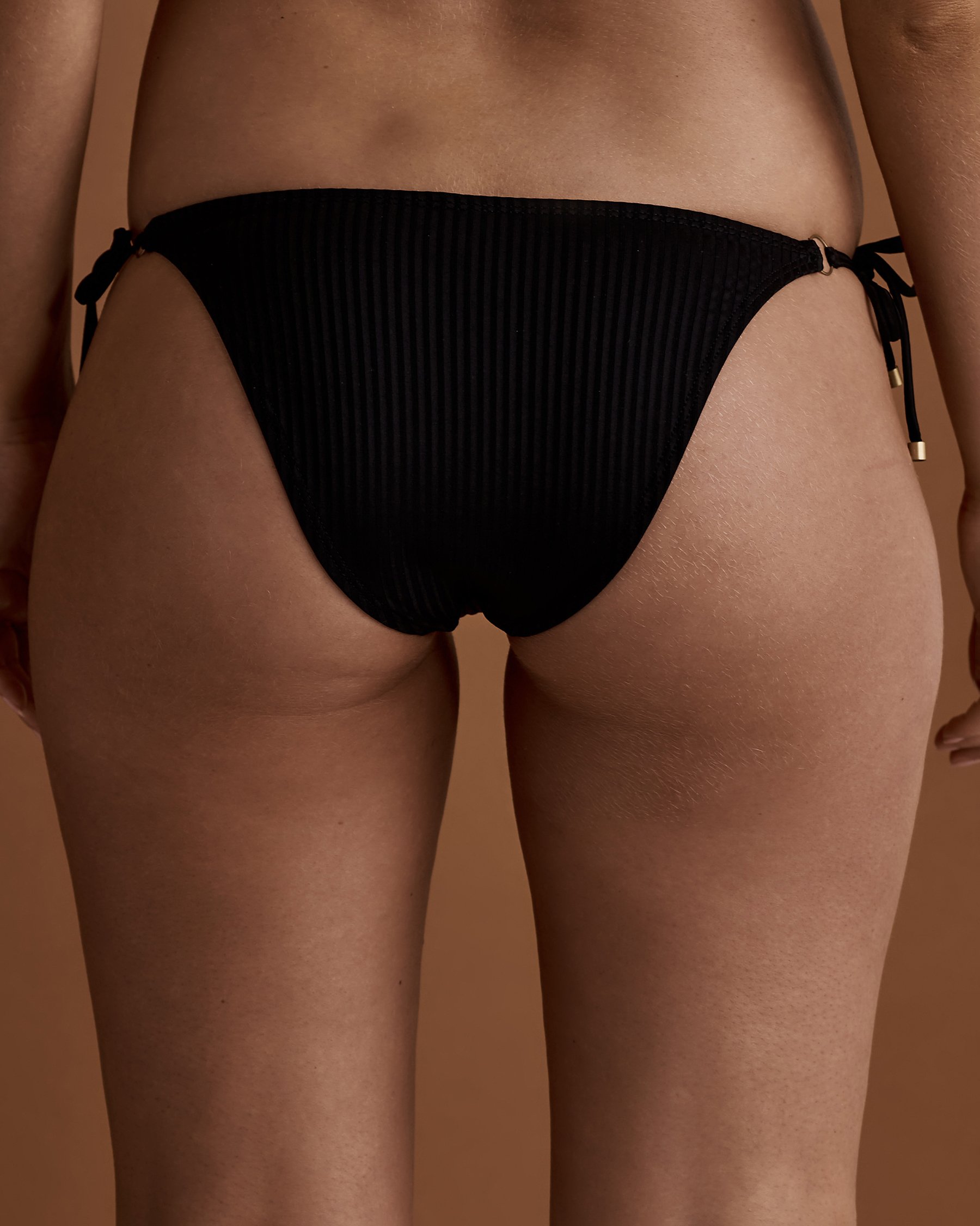 VITAMIN A ECORIB Tara Side Tie Bikini Bottom Black 70B - View3