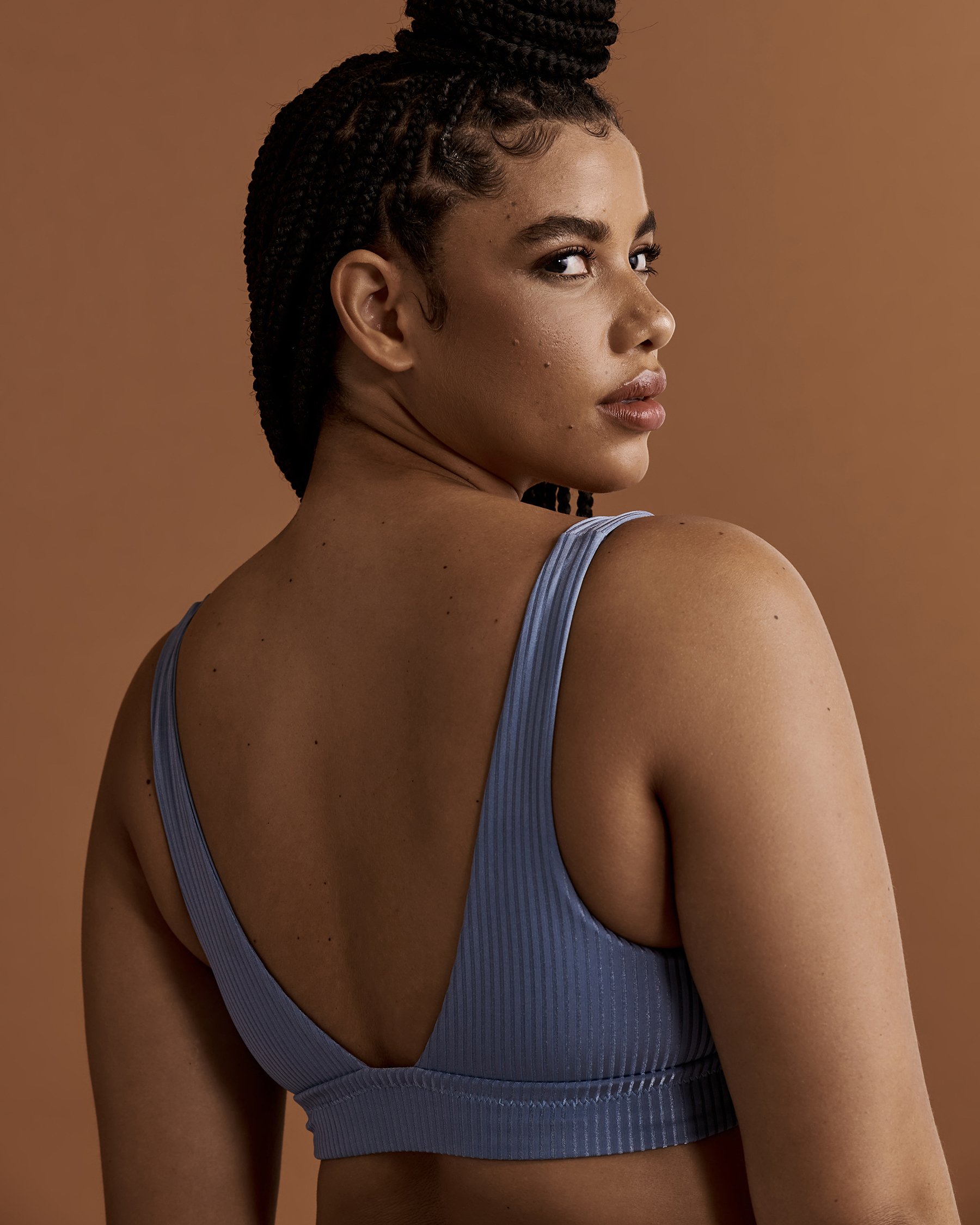 VITAMIN A ECORIB Sienna Bralette Bikini Top Light blue 809T - View7