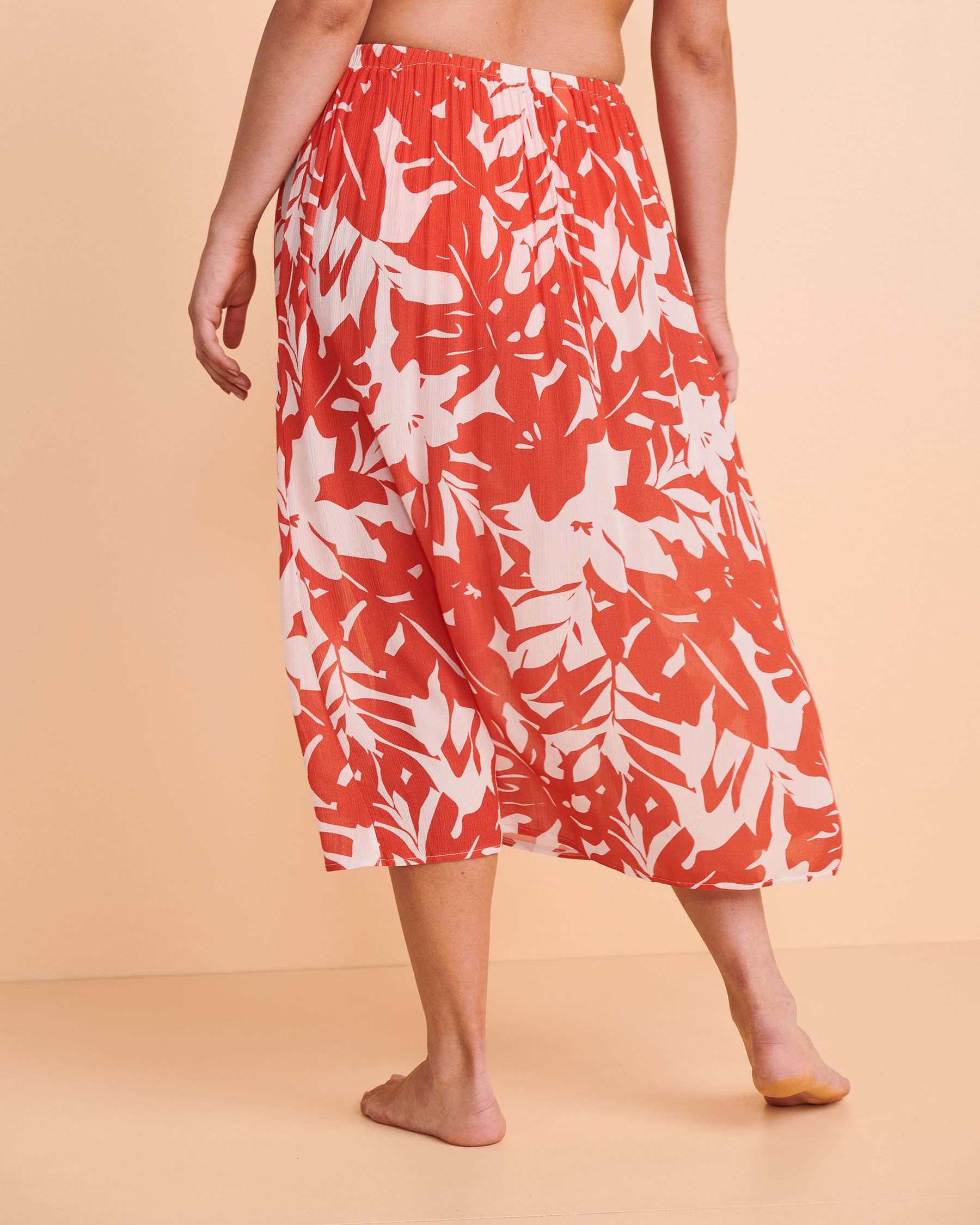 ANNE COLE COASTAL PALM Sarong Coral print 22MC53318 - View4