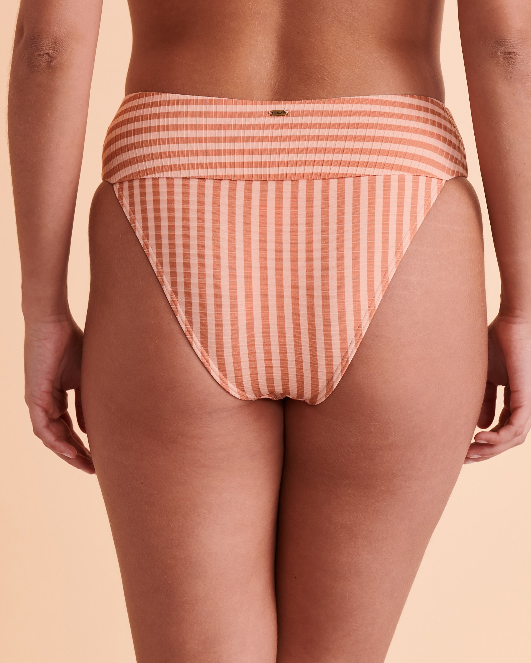 RIP CURL PREMIUM SURF High Waist Cheeky Bikini Bottom Peach GSIRX9 - View2