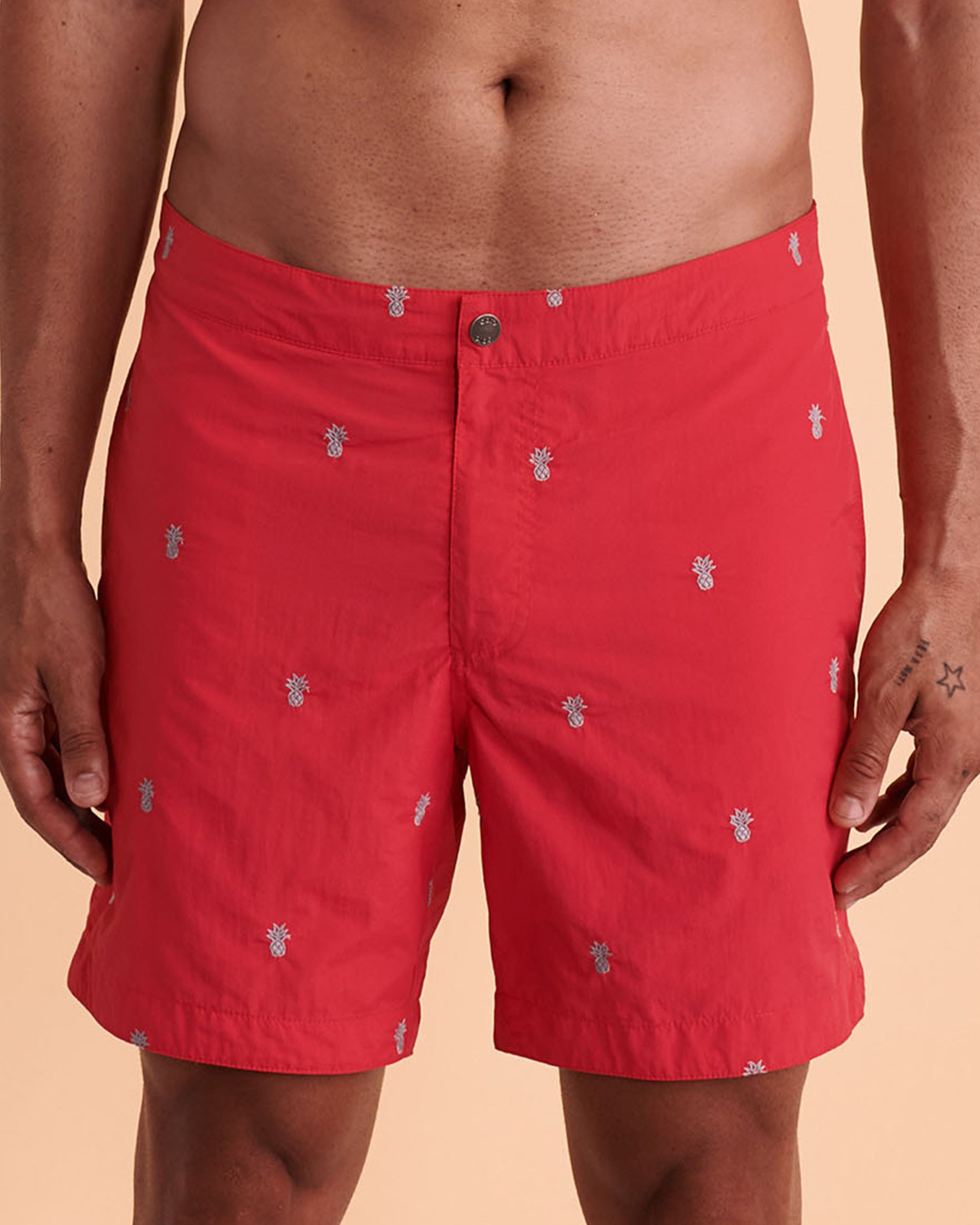 BOTO ARUBA Swim Trunks Coral print 314128 - View1
