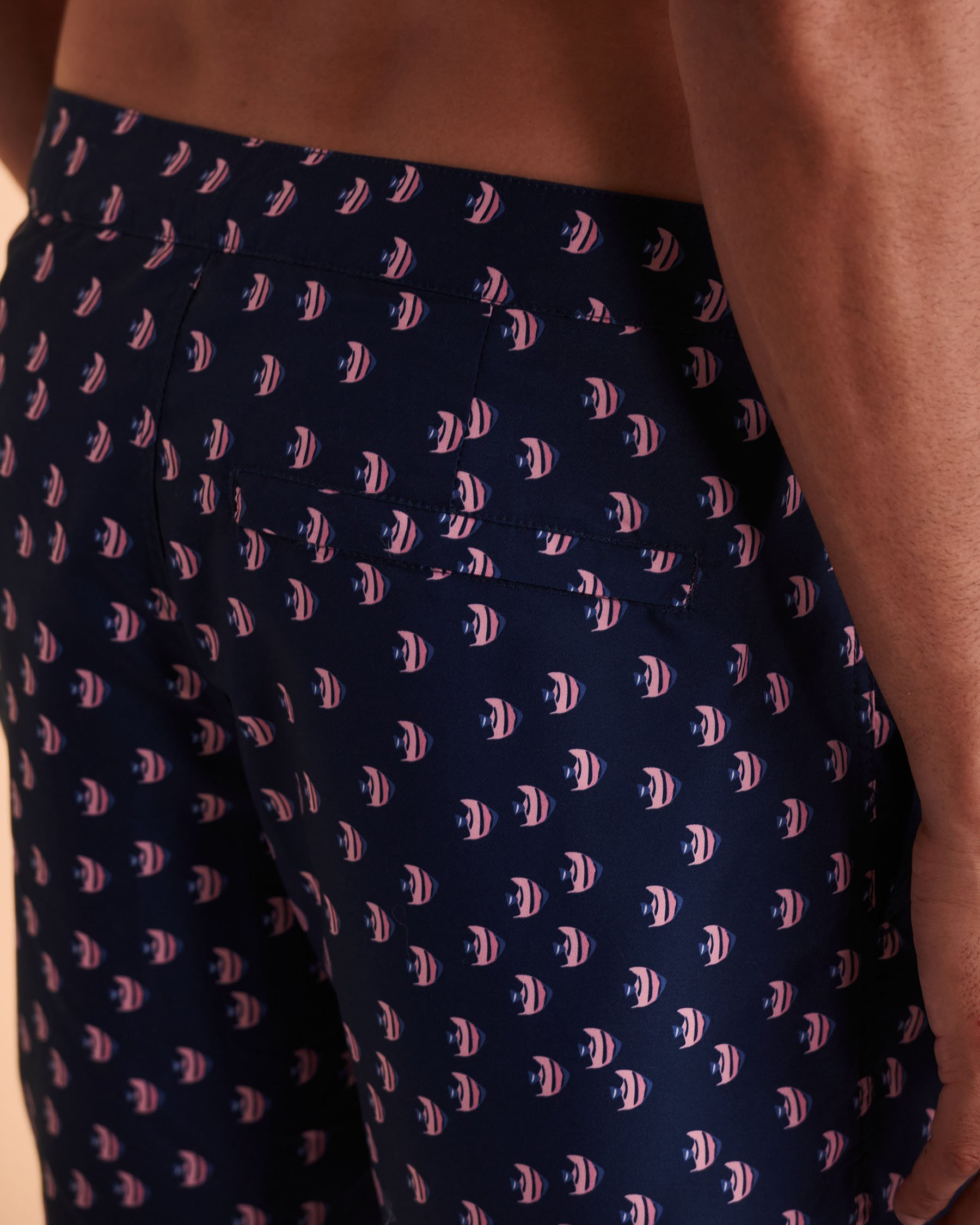 BOTO ARUBA Swim Trunks Navy print 314105 - View2