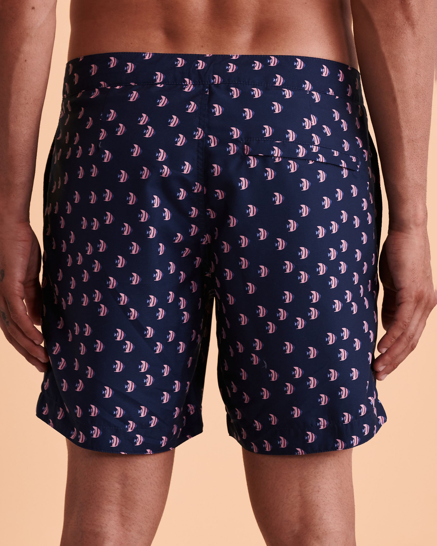 BOTO Maillot short ARUBA Imprimé marine 314105 - Voir3