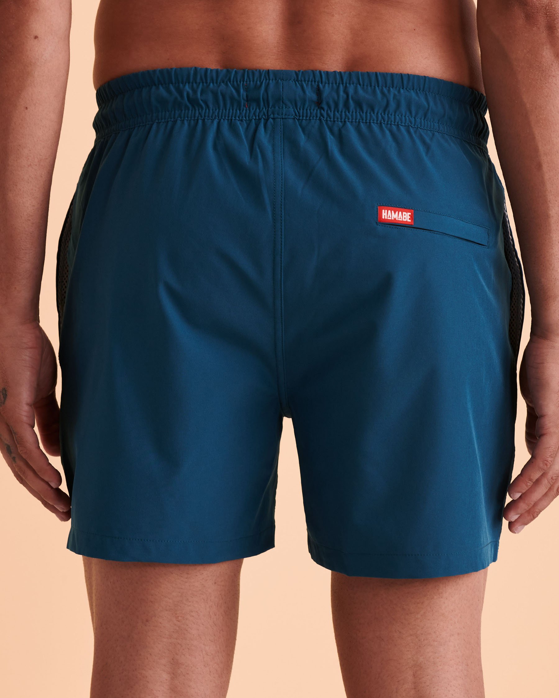 HAMABE Volley Swimsuit with Mesh Lining Blue 03100007 - View2