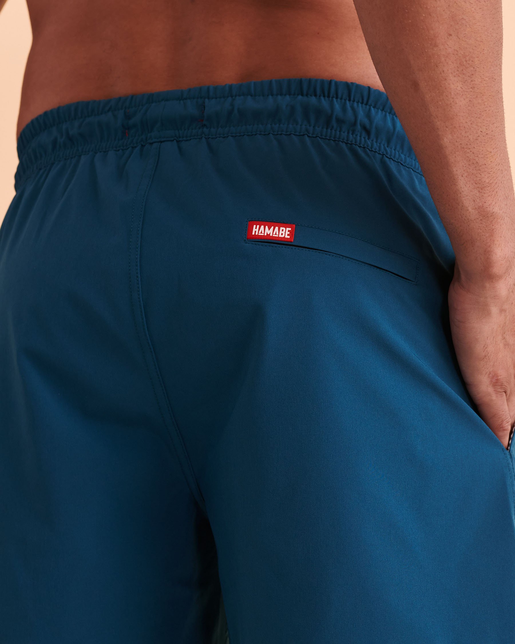 HAMABE Volley Swimsuit with Mesh Lining Blue 03100007 - View3