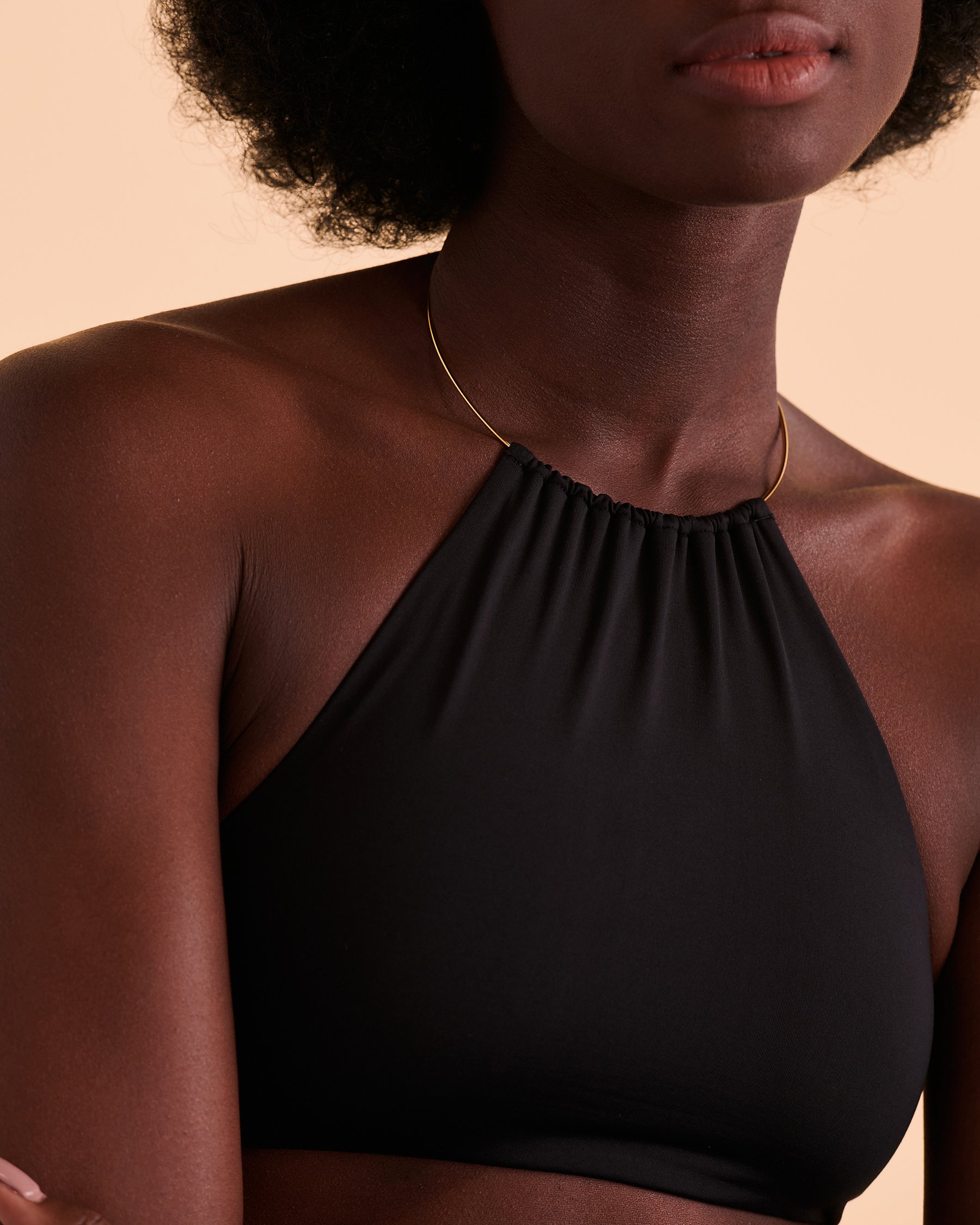 L*SPACE Haut de bikini encolure haute BRIDGETTE Noir LSBDT23 - Voir3