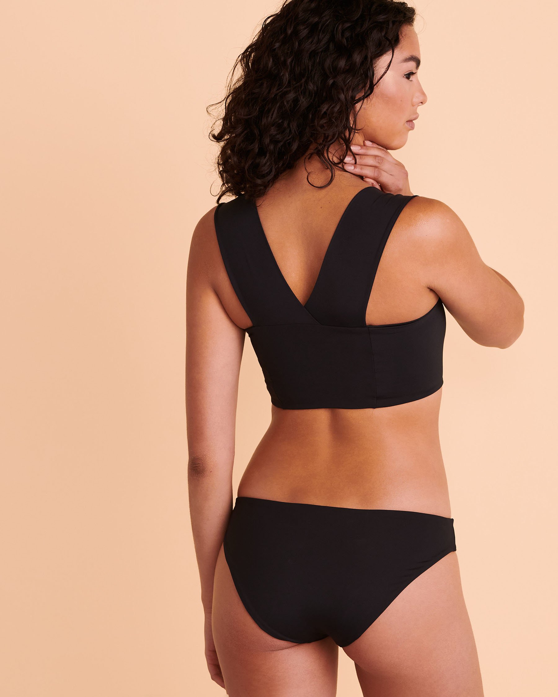 L*SPACE Haut de bikini bralette convertible PARKER Noir LSPAT17 - Voir3