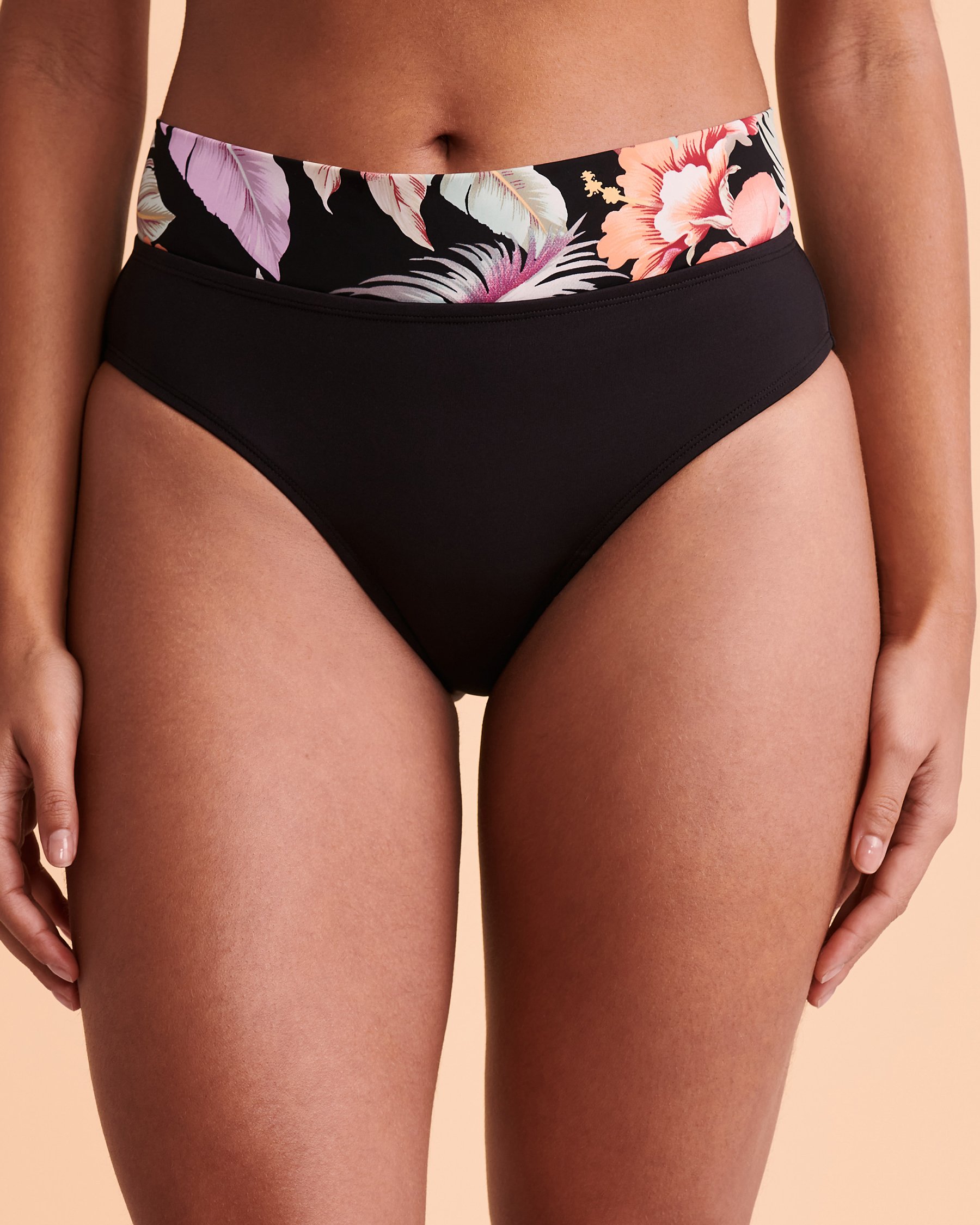 SKYE Bas de bikini bande de taille contrastante FLIRTATION Floral SK73438 - Voir4