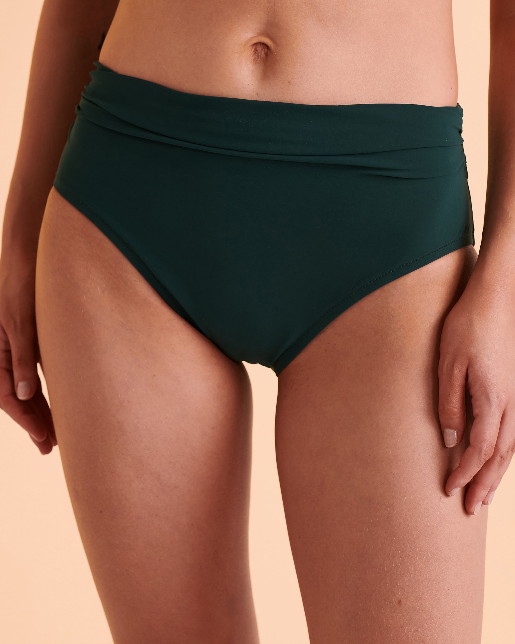 PROFILE TUTTI FRUTTI Mid Waist Bikini Bottom Dark emerald ET23-1P55 - View1