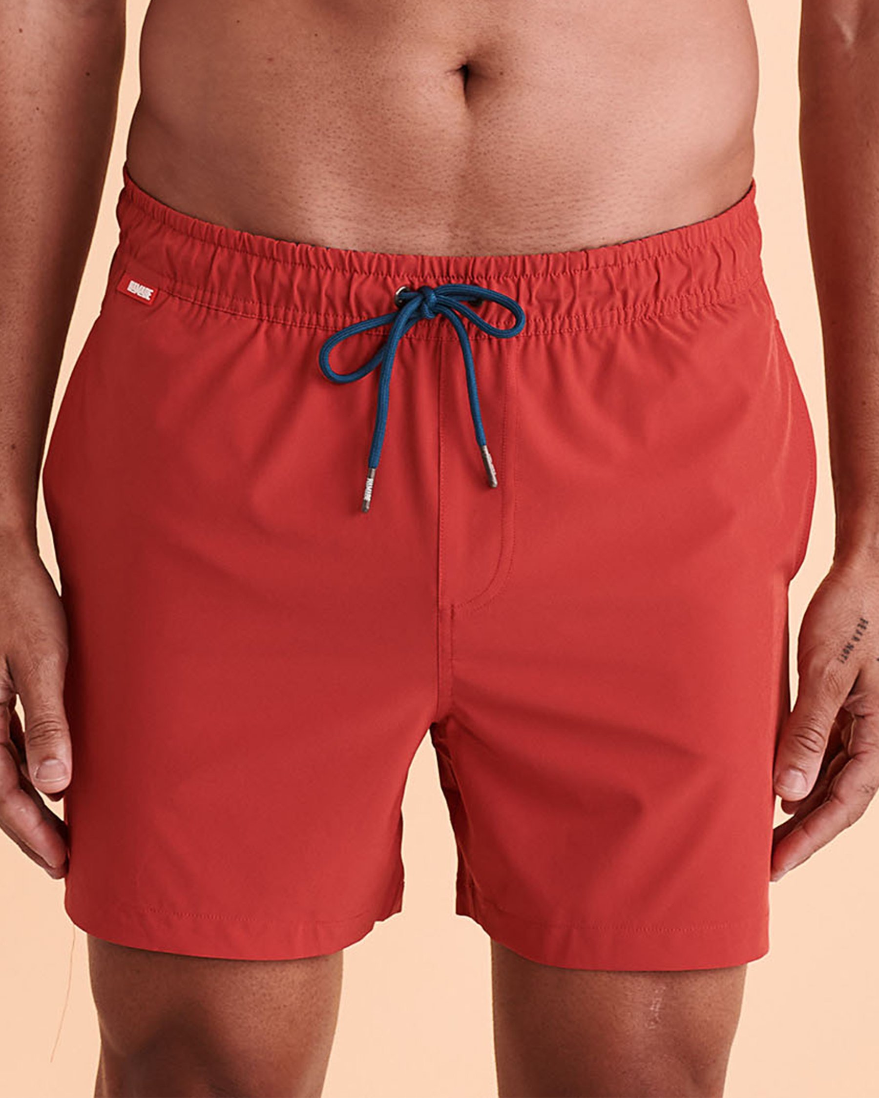 HAMABE Volley Swimsuit with Mesh Lining Red 03100008 - View1