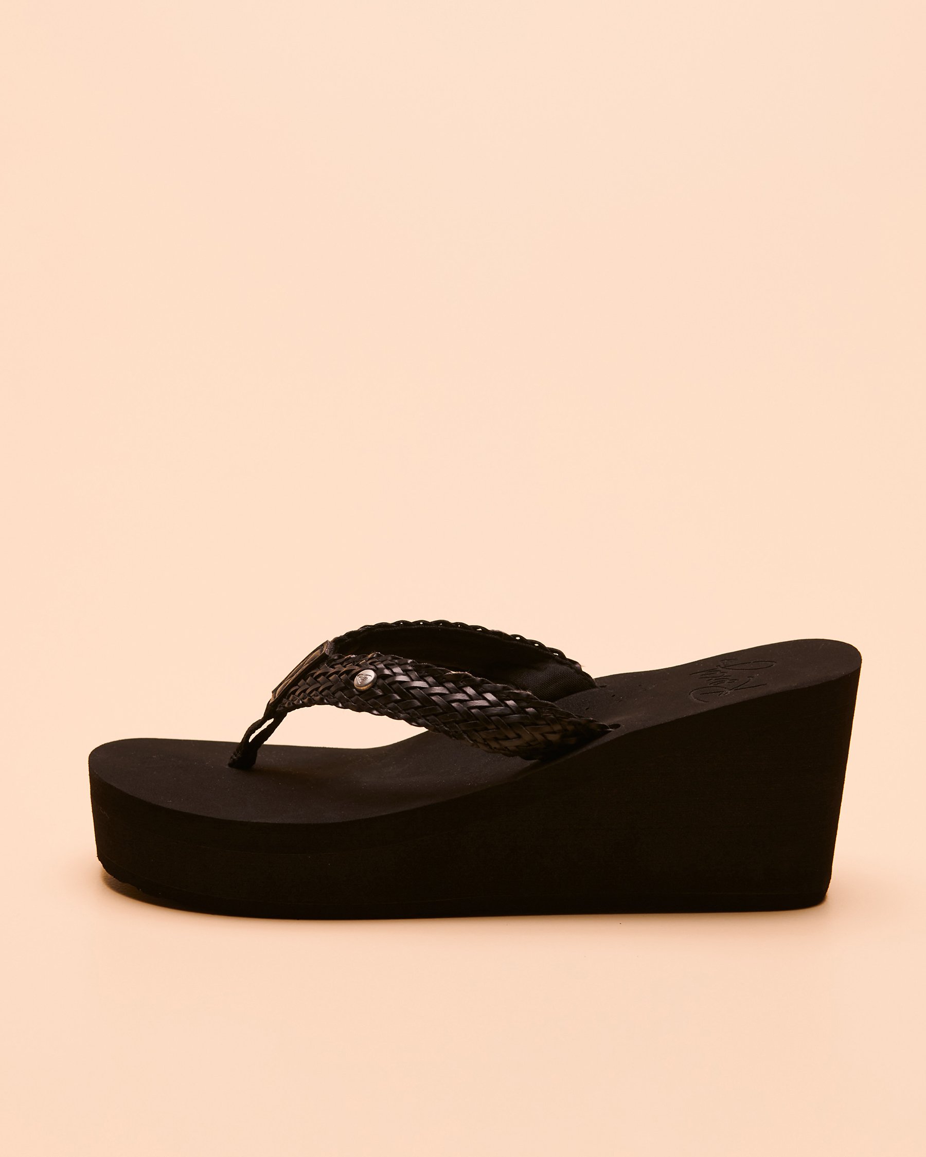 ROXY MELLIE III Wedge Sandal Black ARJL100859 - View4