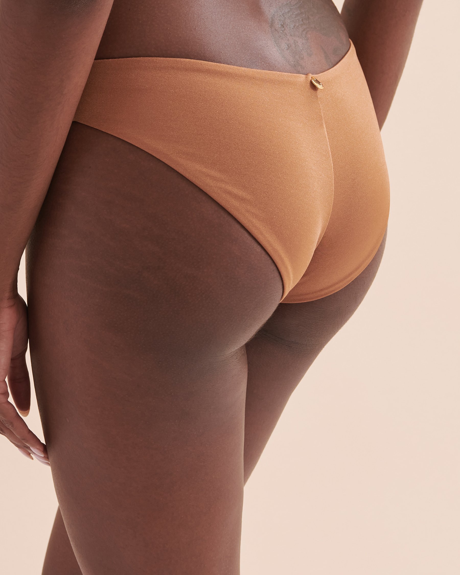 KIBYS Bas de bikini cheeky Arabesk Web Caramel 88414 - Voir3