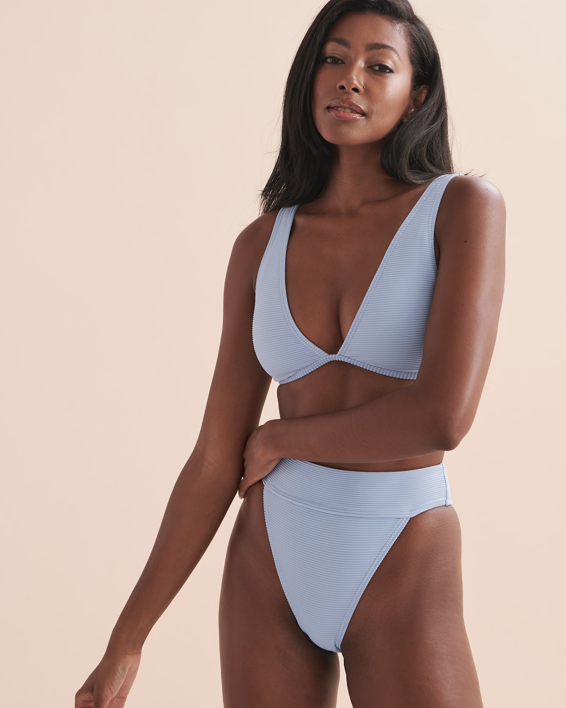 BILLABONG Tanlines Aruba High Waist Cheeky Bikini Bottom Summer sky ABJX400768 - View4