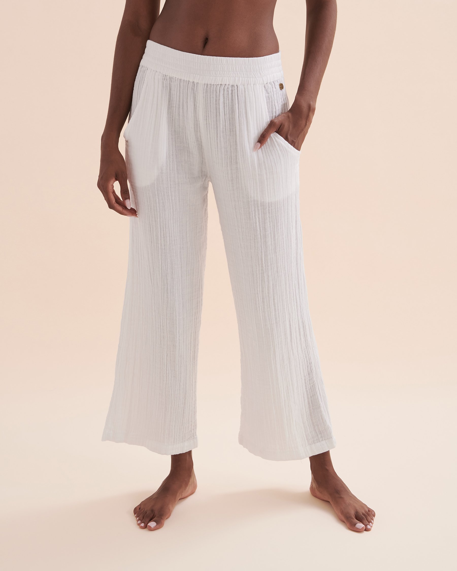 RIP CURL Pantalon de plage jambe large Premium Surf Blanc GPAAC1 - Voir1