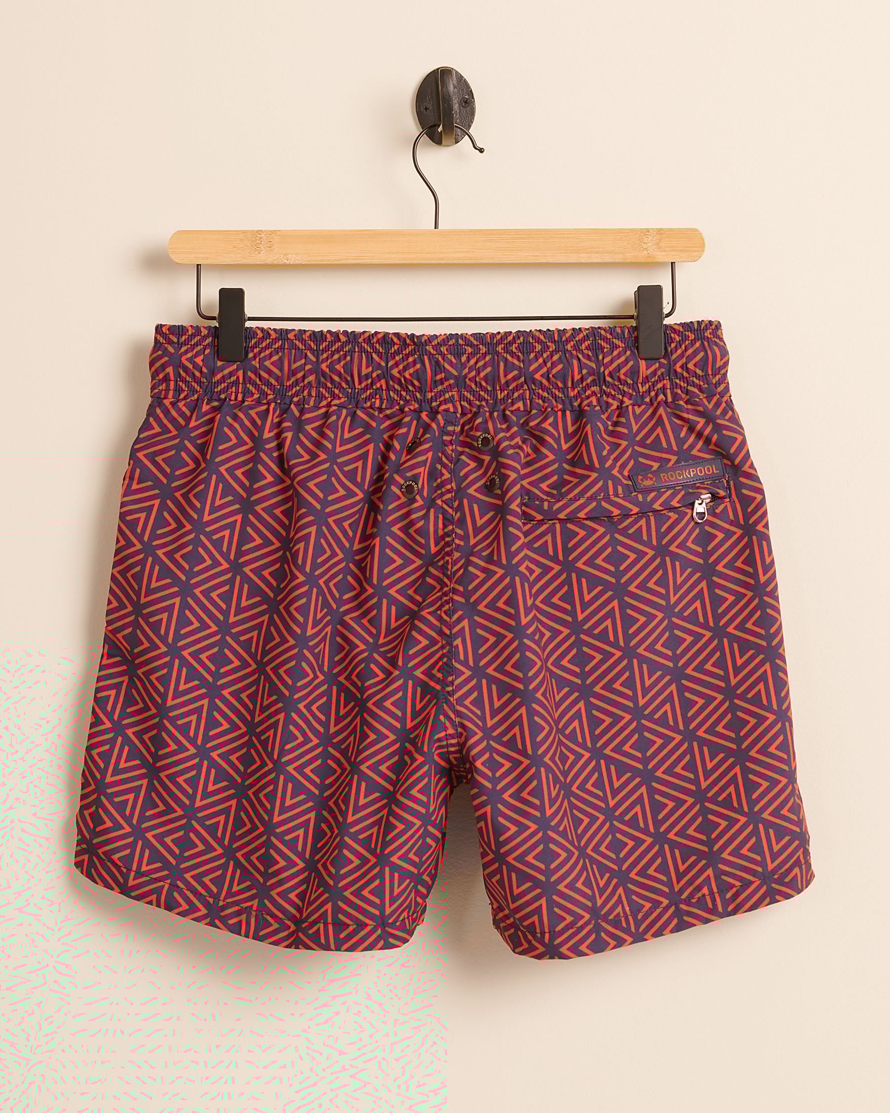 ROCKPOOL Volley Swimsuit Red pyramids RP-PIER-01 - View2