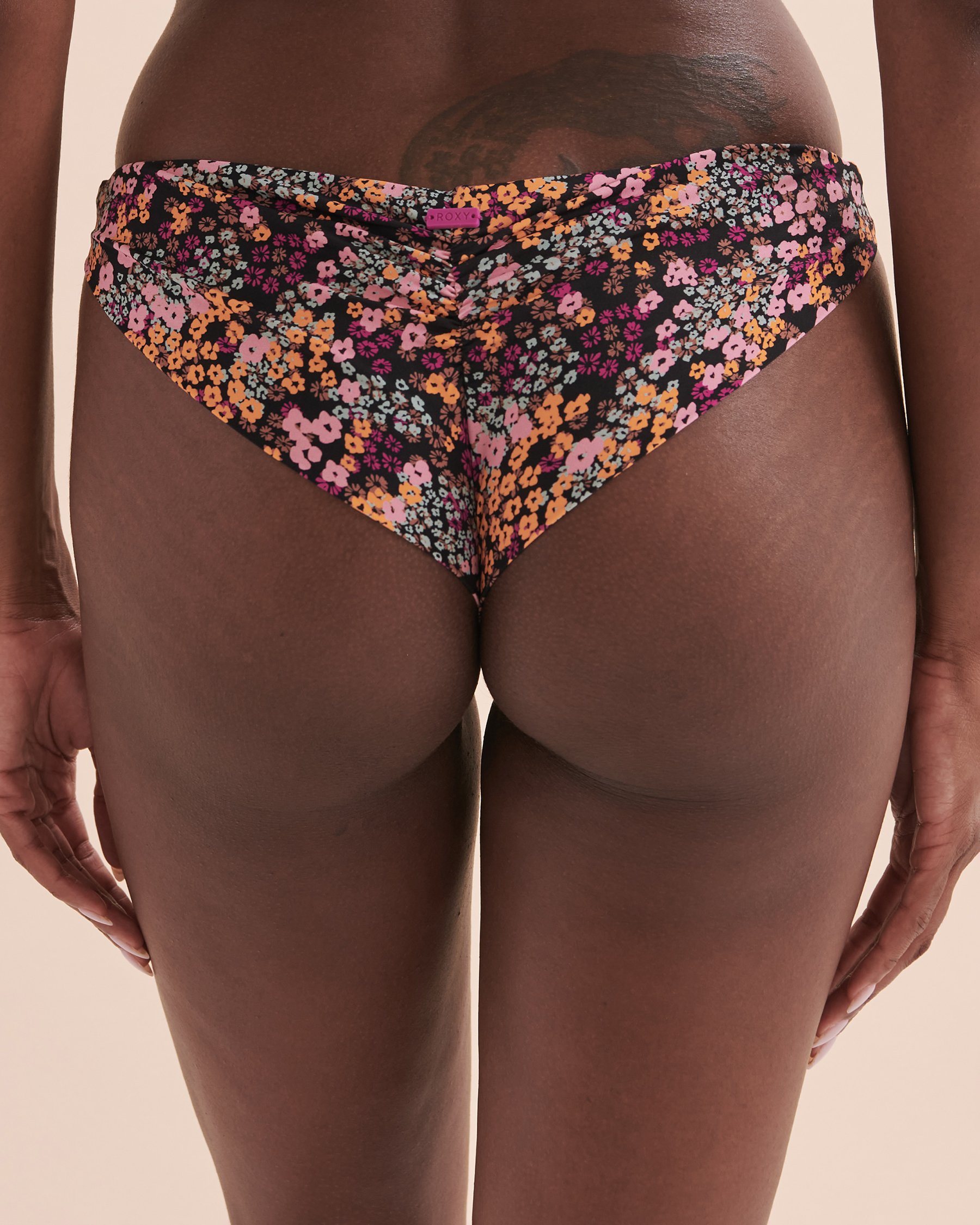 ROXY Bas de bikini cheeky Beach Classics Joie florale anthracite ERJX404674 - View2