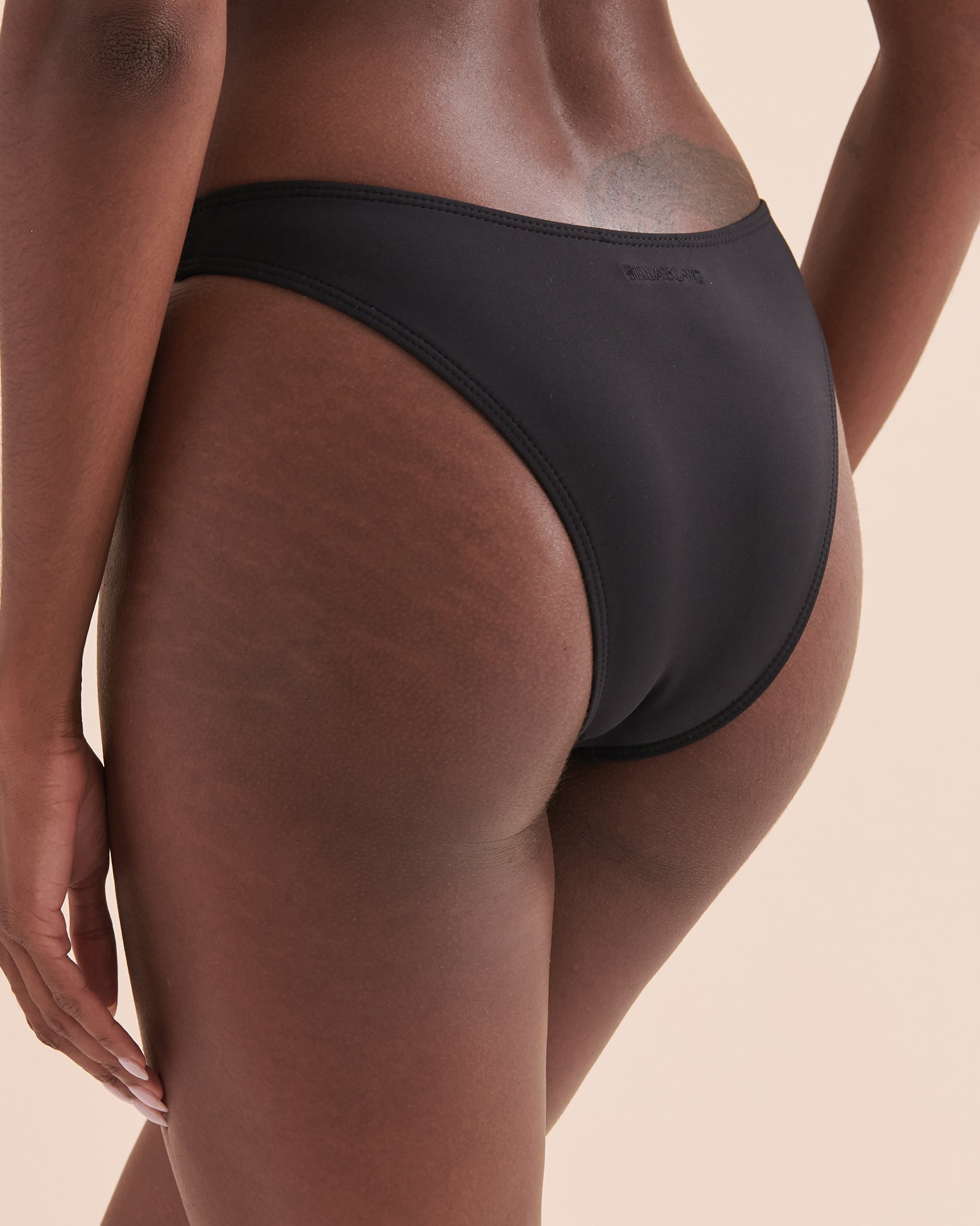 BILLABONG Sol Searcher Brazilian Bikini Bottom Black ABJX400697 - View3