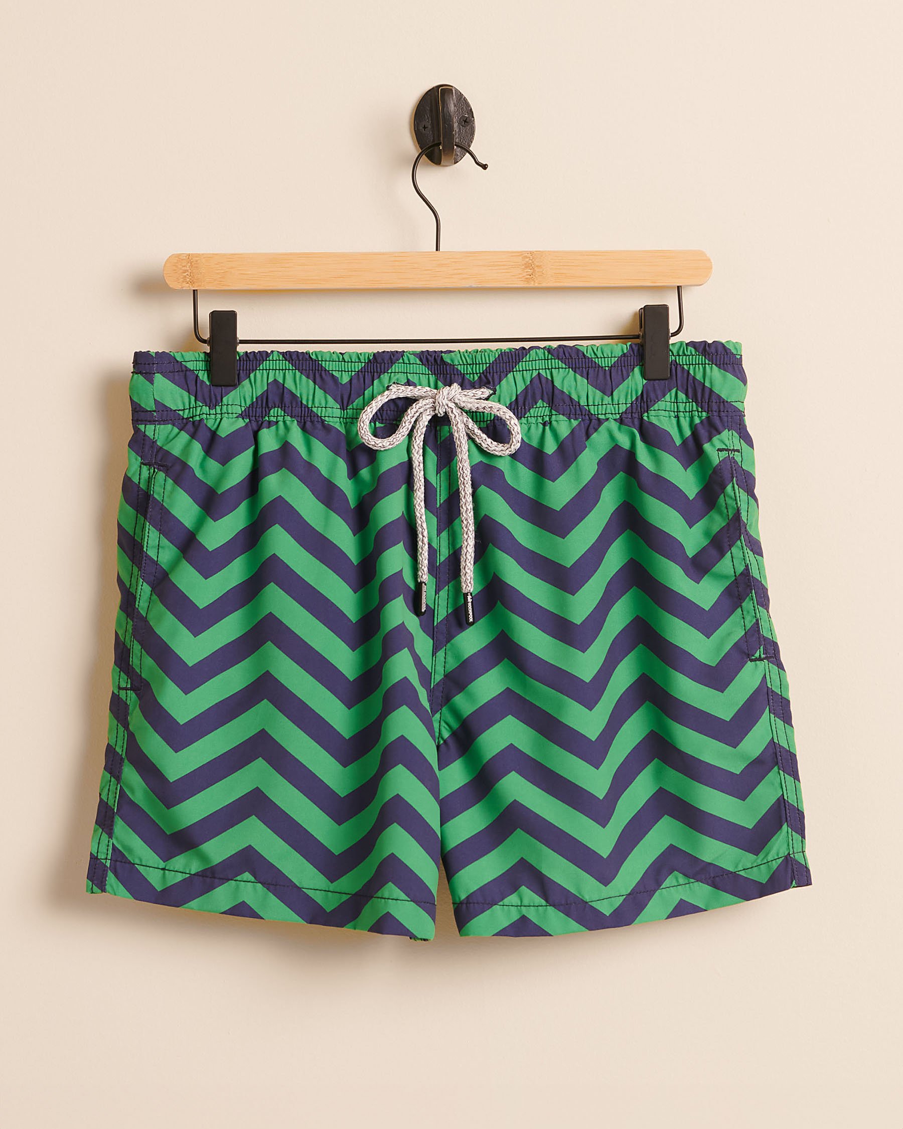 ROCKPOOL Volley Swimsuit Green and navy waves RP-PIER-01 - View1