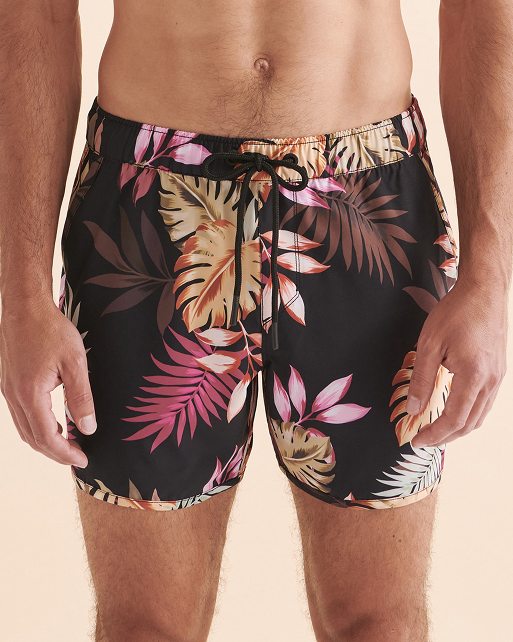 EVERYDAY SUNDAY Topic Illusion Volley Swimsuit 1 Black tropical illusion ESBEAM01007 - View4