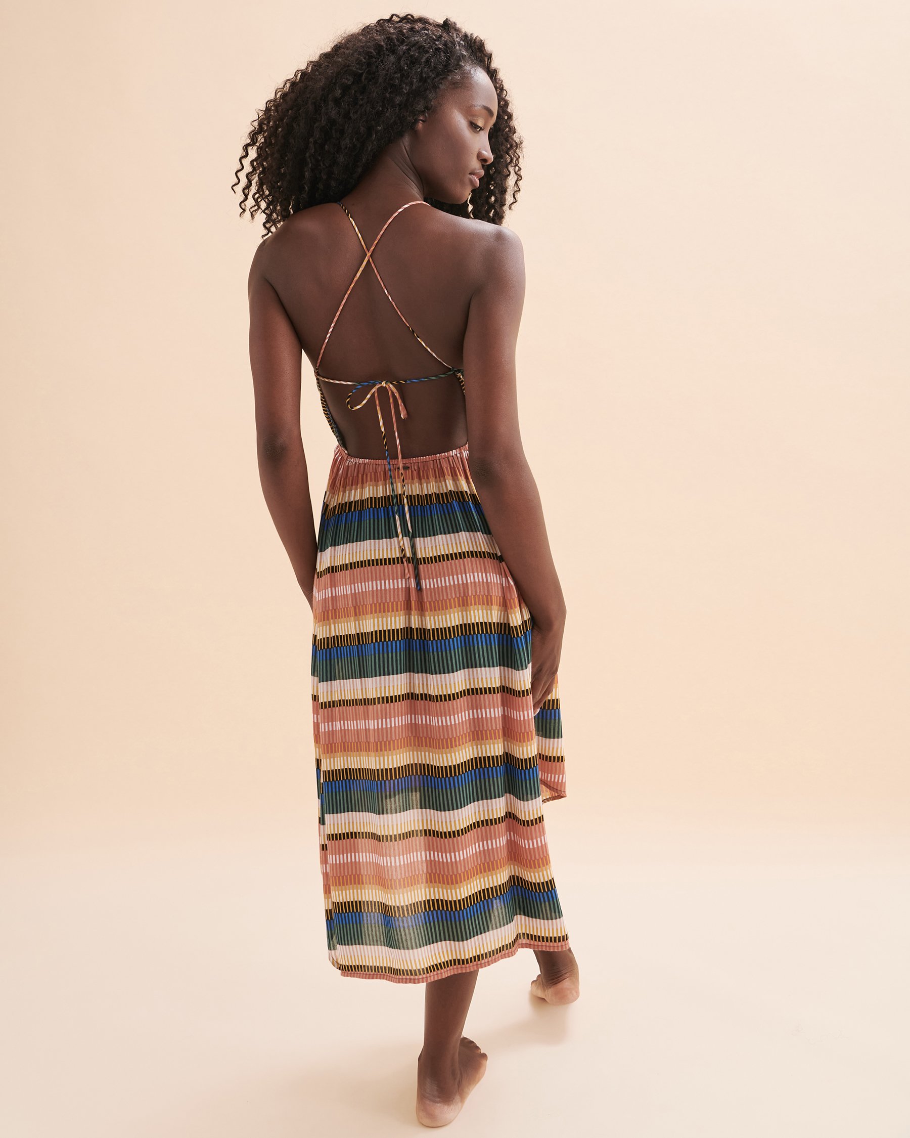 O'NEILL Robe longue Gerri Striped Rayures multicolores SU3416050 - View2